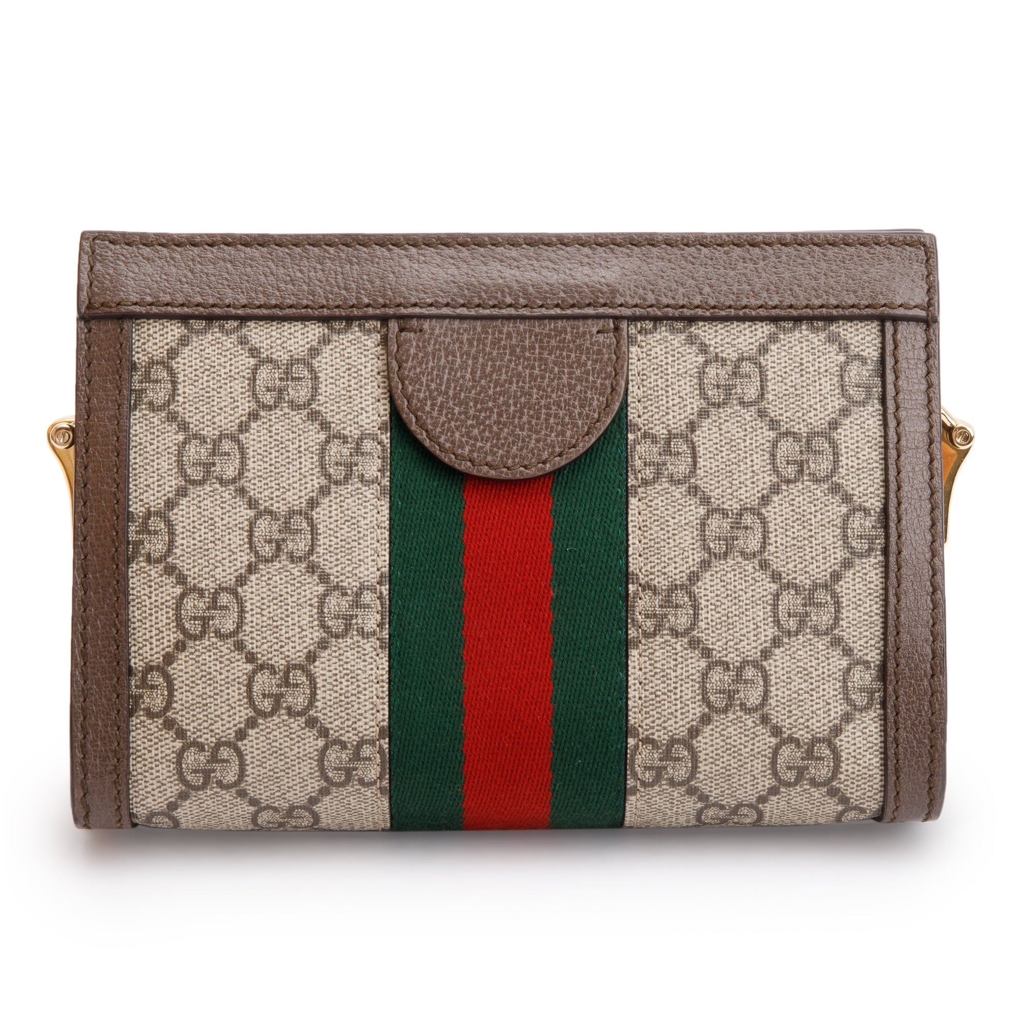 Gucci GG Supreme Ophidia Web Mini Chain Shoulder Bag w/ Box & Receipt