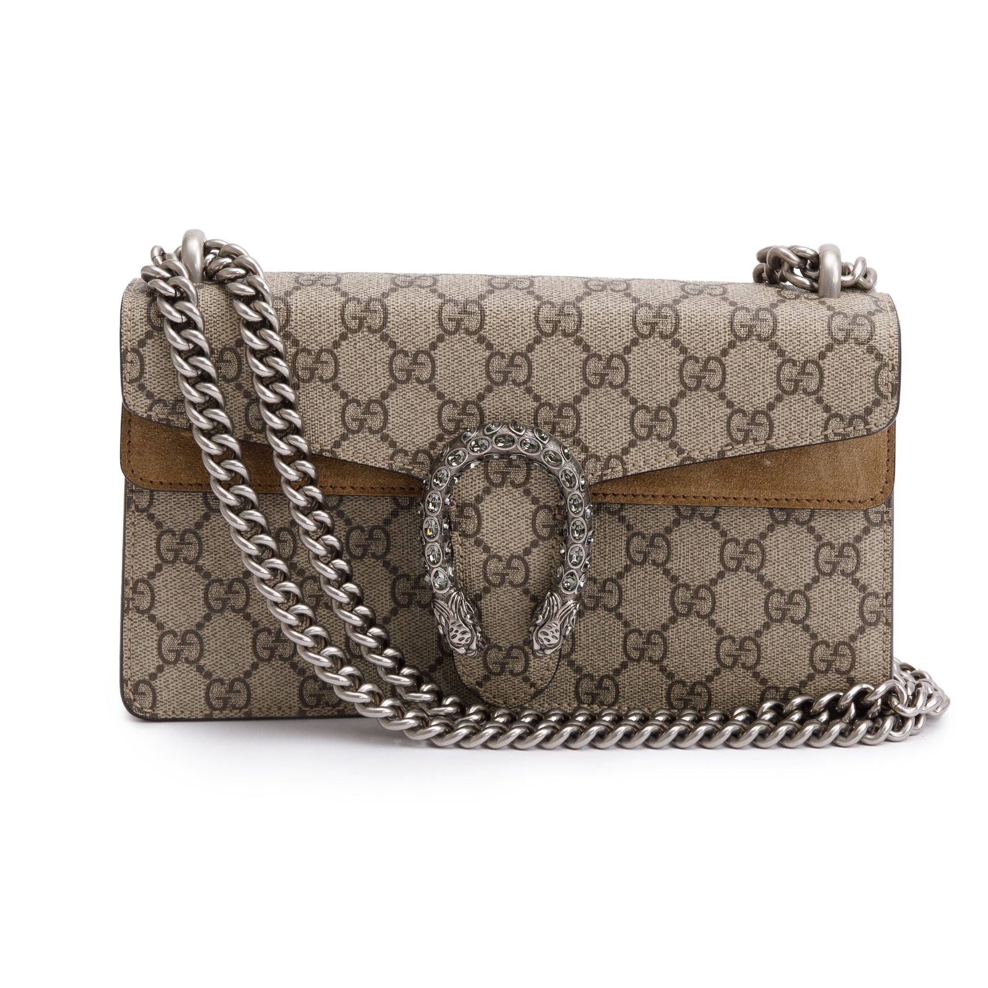 Gucci GG Supreme Small Dionysus Rectangular Shoulder Bag