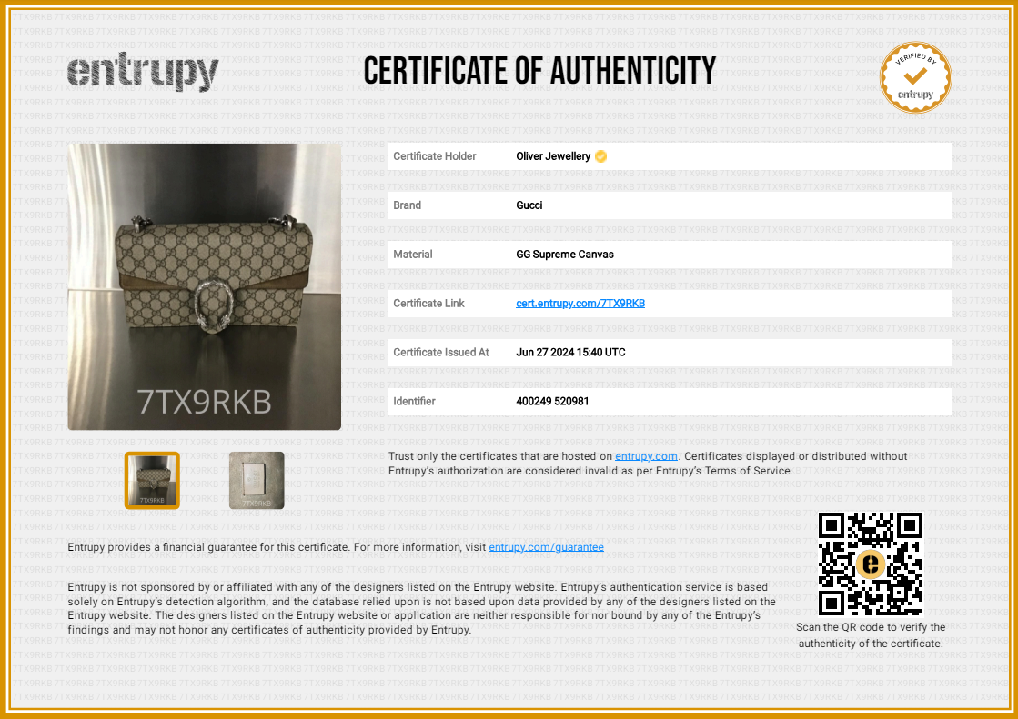 Gucci GG Supreme Small Dionysus Shoulder Bag