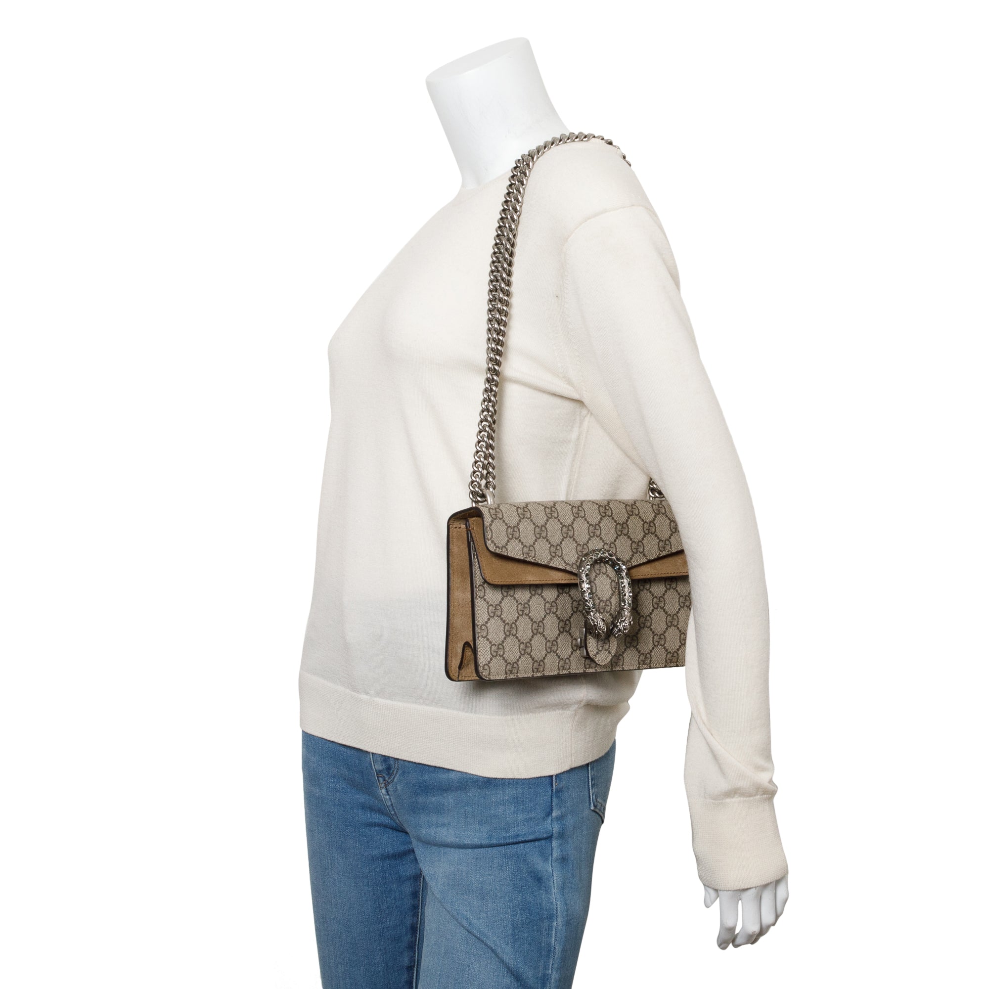 Gucci GG Supreme Small Dionysus Shoulder Bag