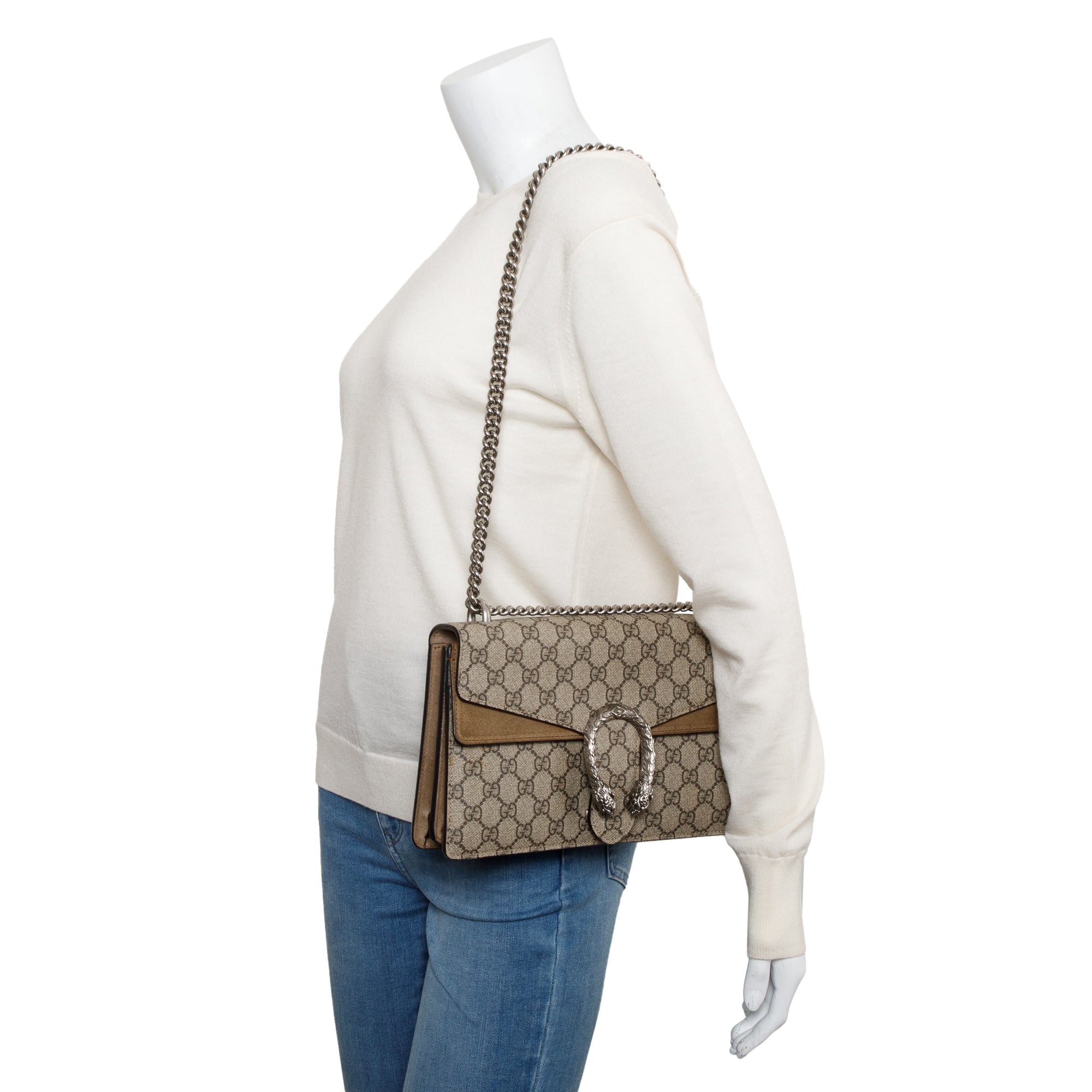 Gucci GG Supreme Small Dionysus Shoulder Bag