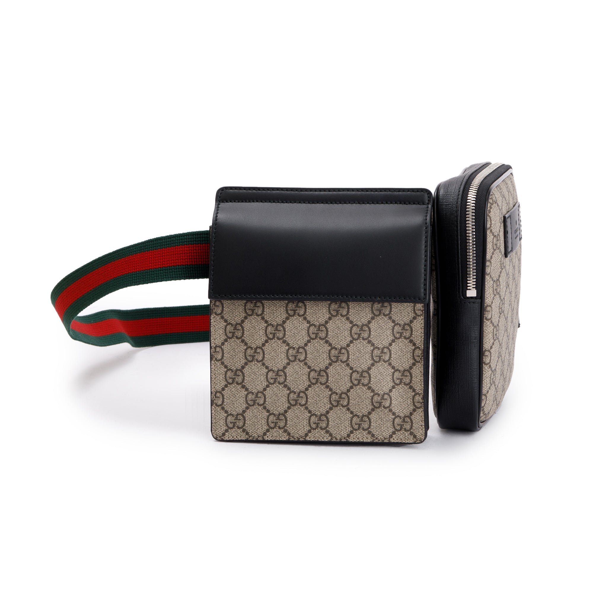 Gucci GG Supreme Web Double Belt Bag