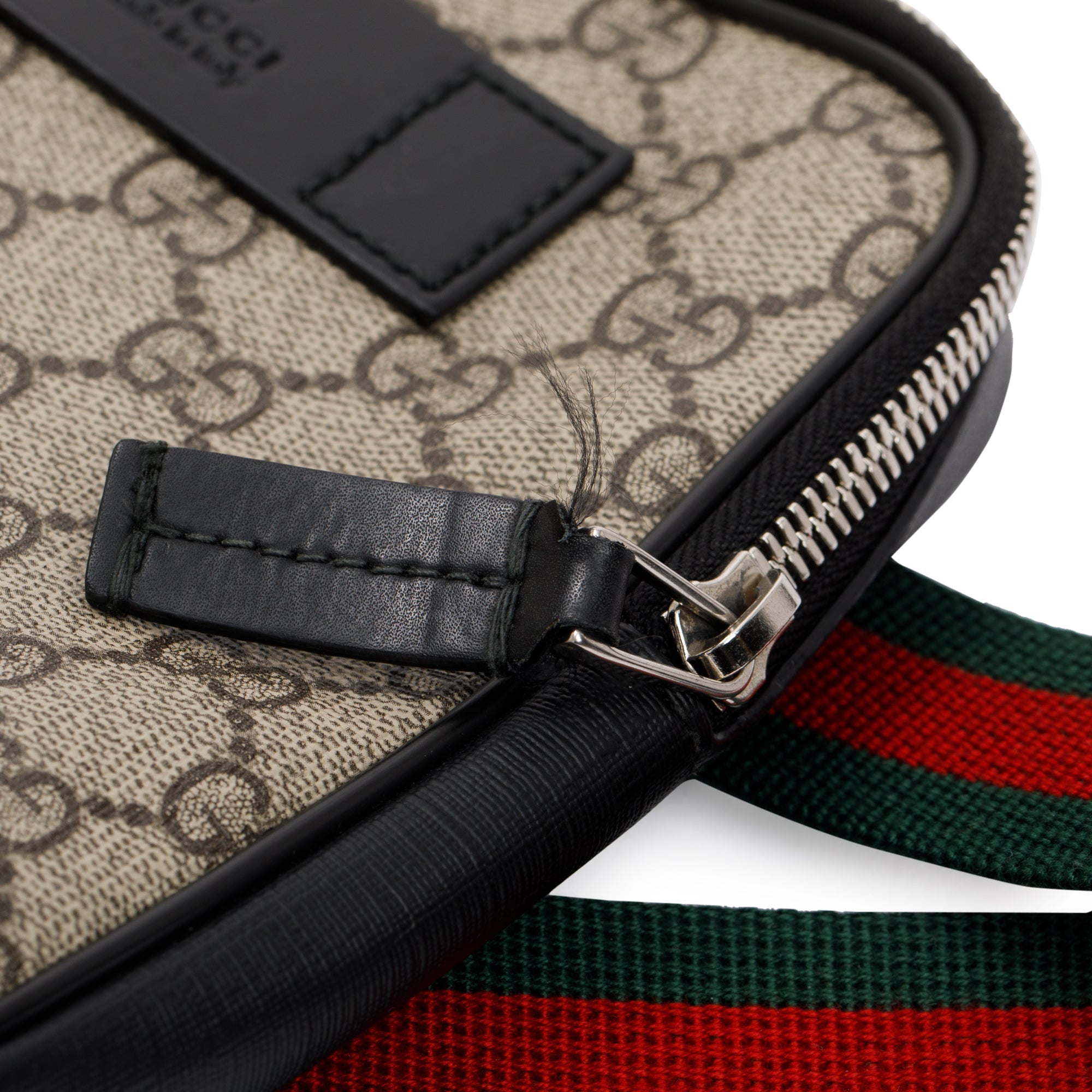 Gucci GG Supreme Web Double Belt Bag