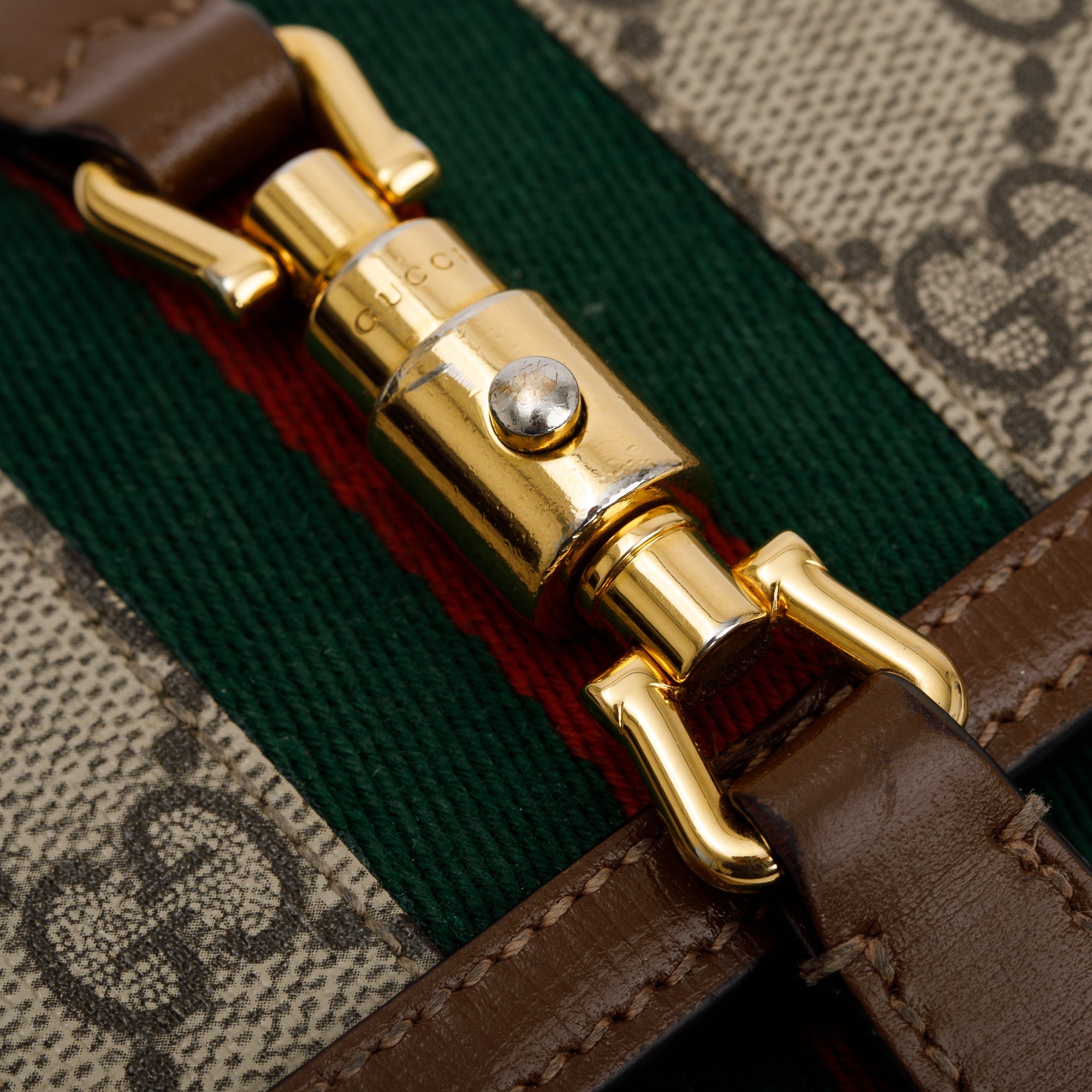 Gucci GG Supreme Web Jackie 1961 Wallet on Chain