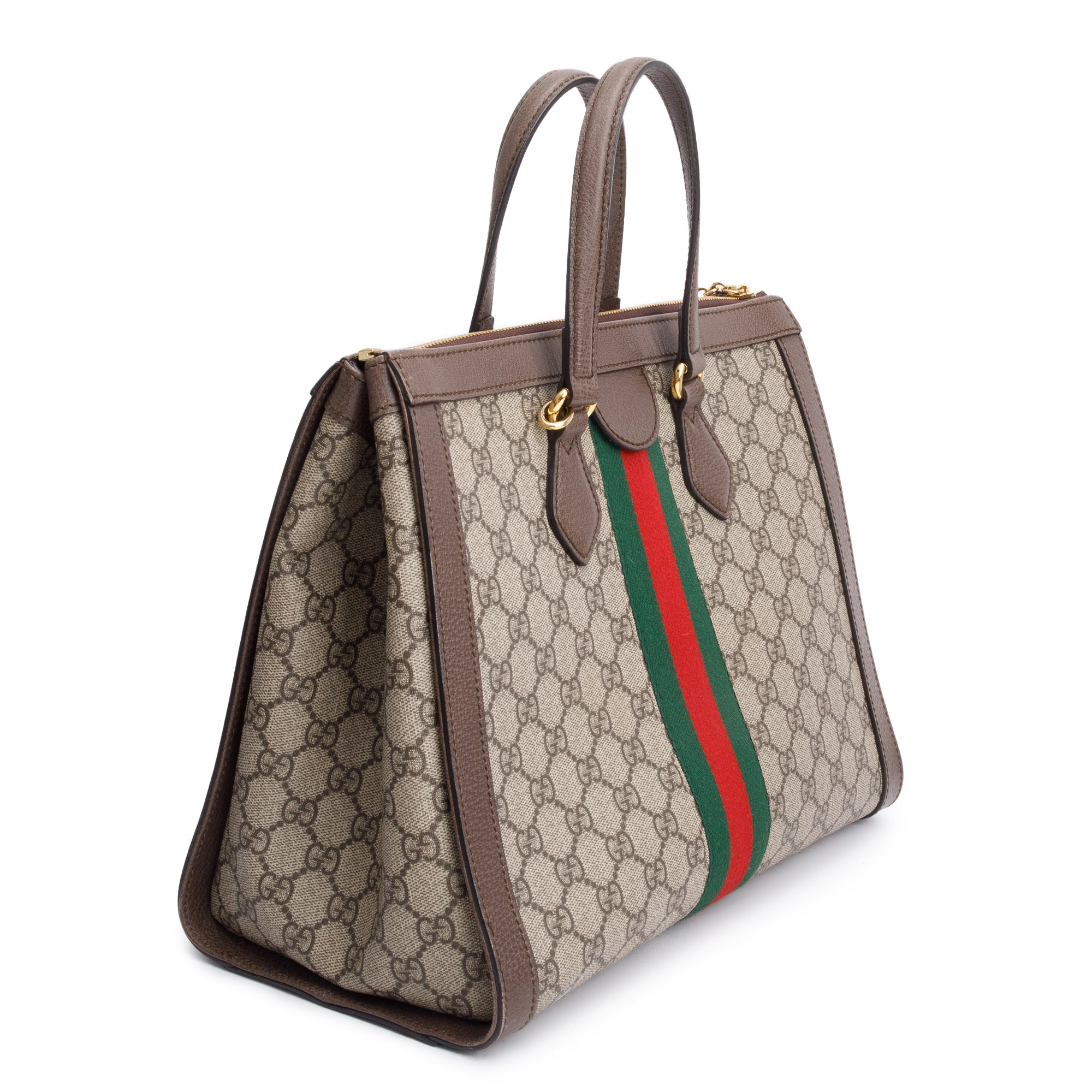 Gucci GG Supreme Web Medium Ophidia Tote