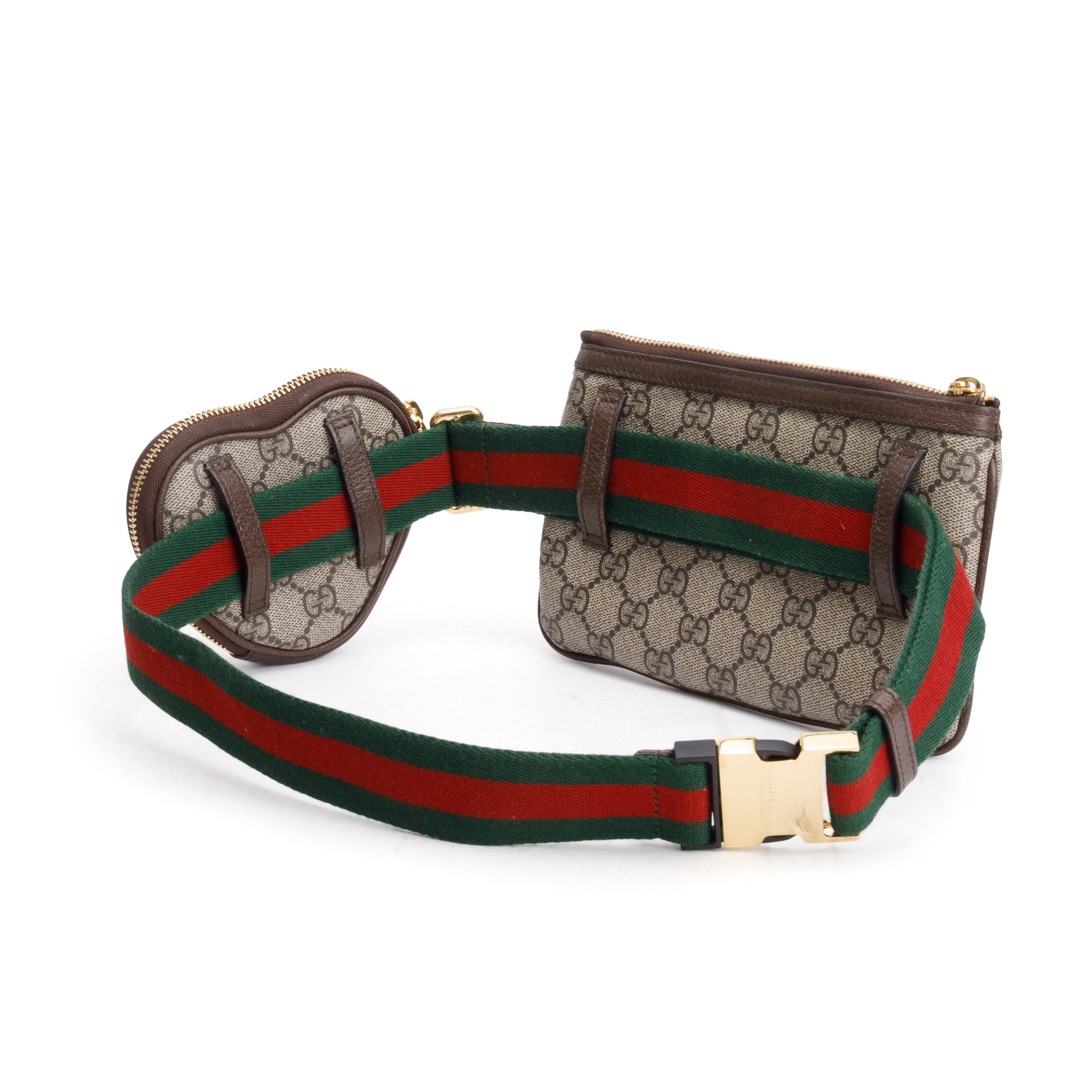 Gucci GG Supreme Web Ophidia Heart Utility Belt Bag w/ Box – OLIVER'S