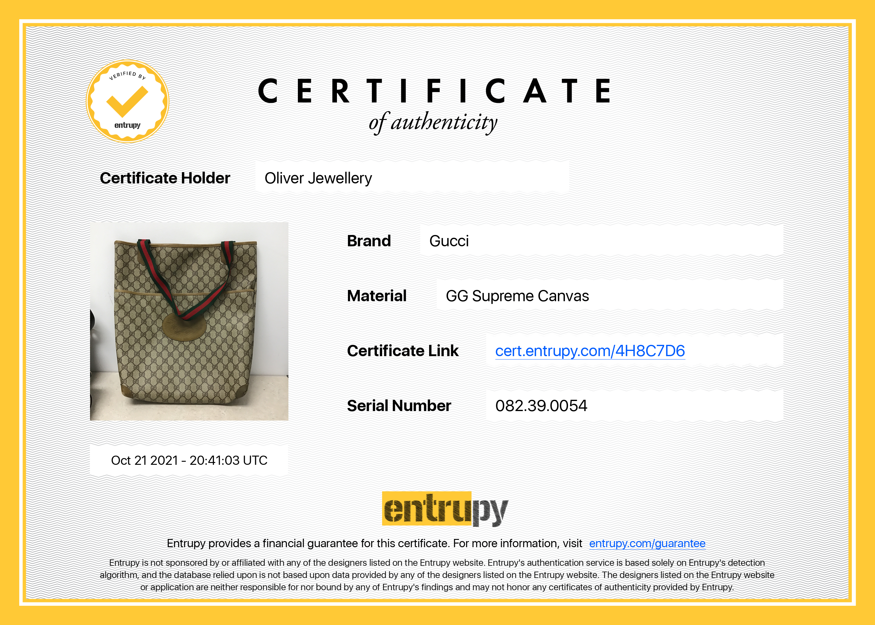 Gucci GG Supreme Web Tote