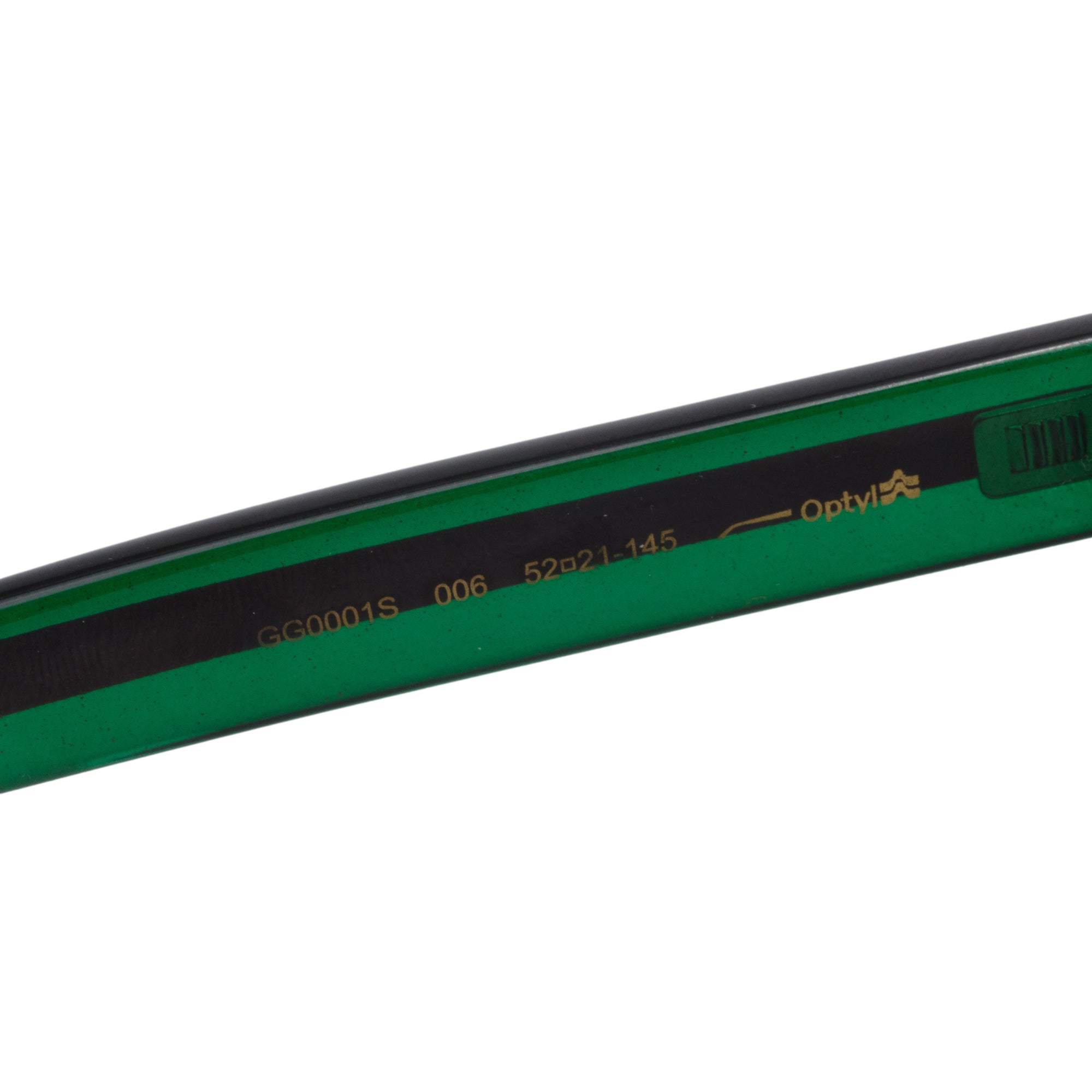 Gucci GG0001S Black Acetate Web Square Sunglasses w/ Case