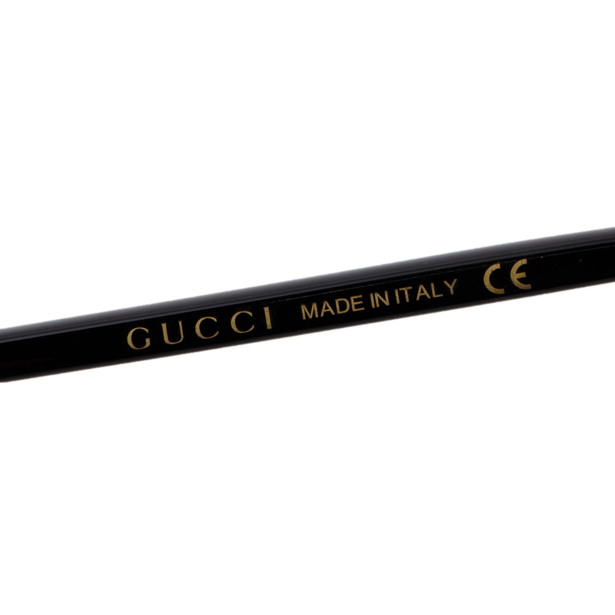 Gucci GG0016S Black Acetate Aviator Sunglasses w/ Case