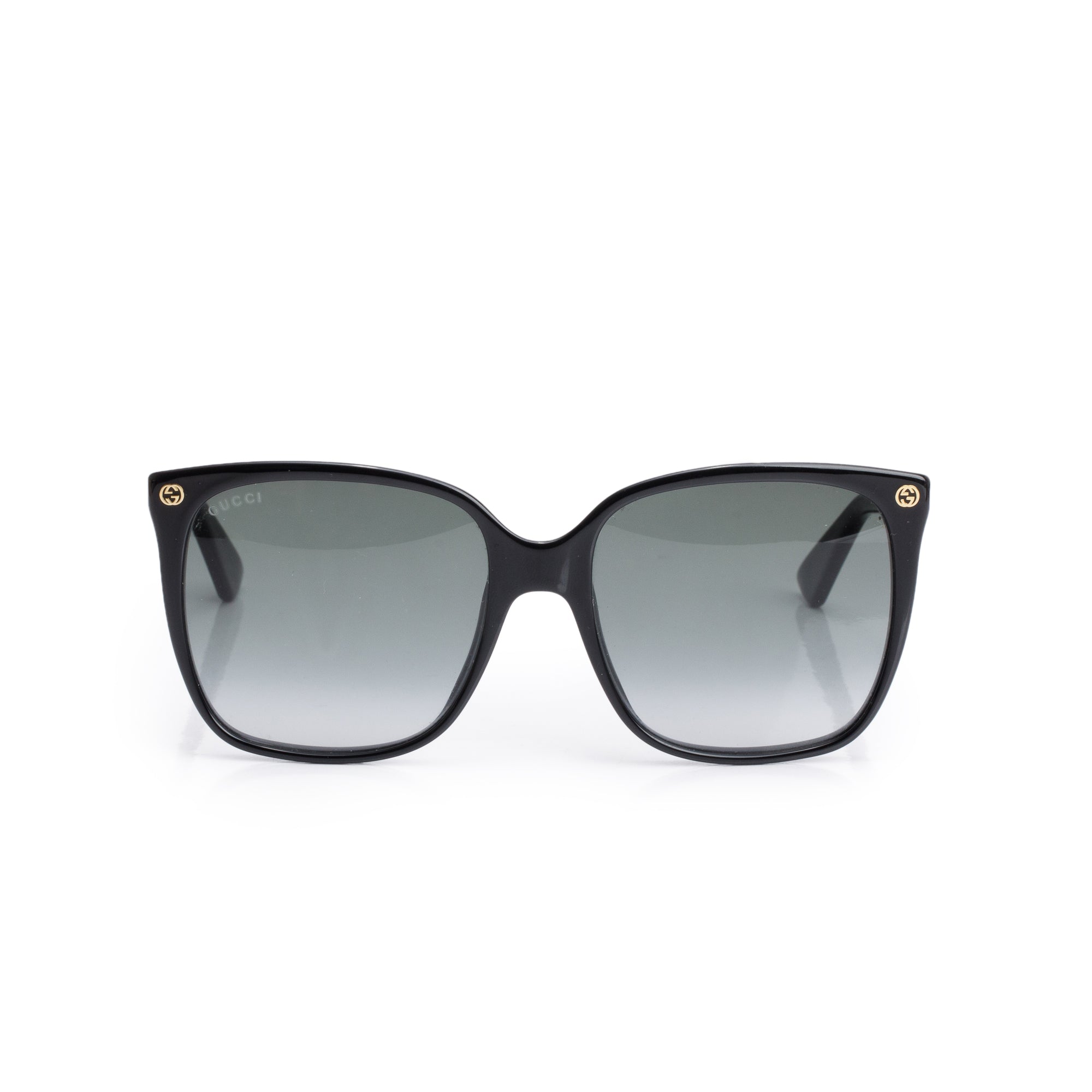 Gucci GG0022S Black Acetate Square Sunglasses w/ Case