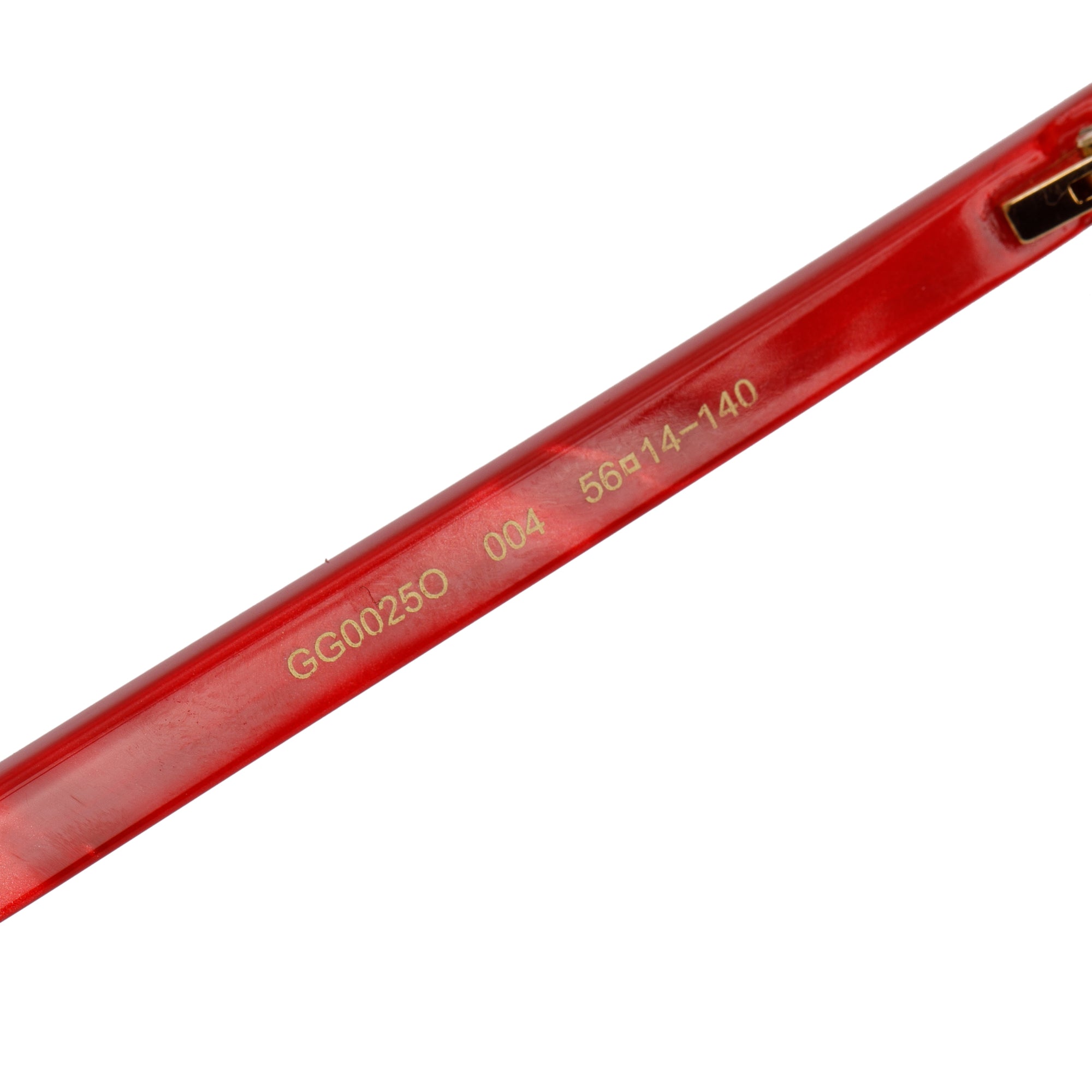 Gucci GG00250 Red Acetate Eyeglasses w/ Case