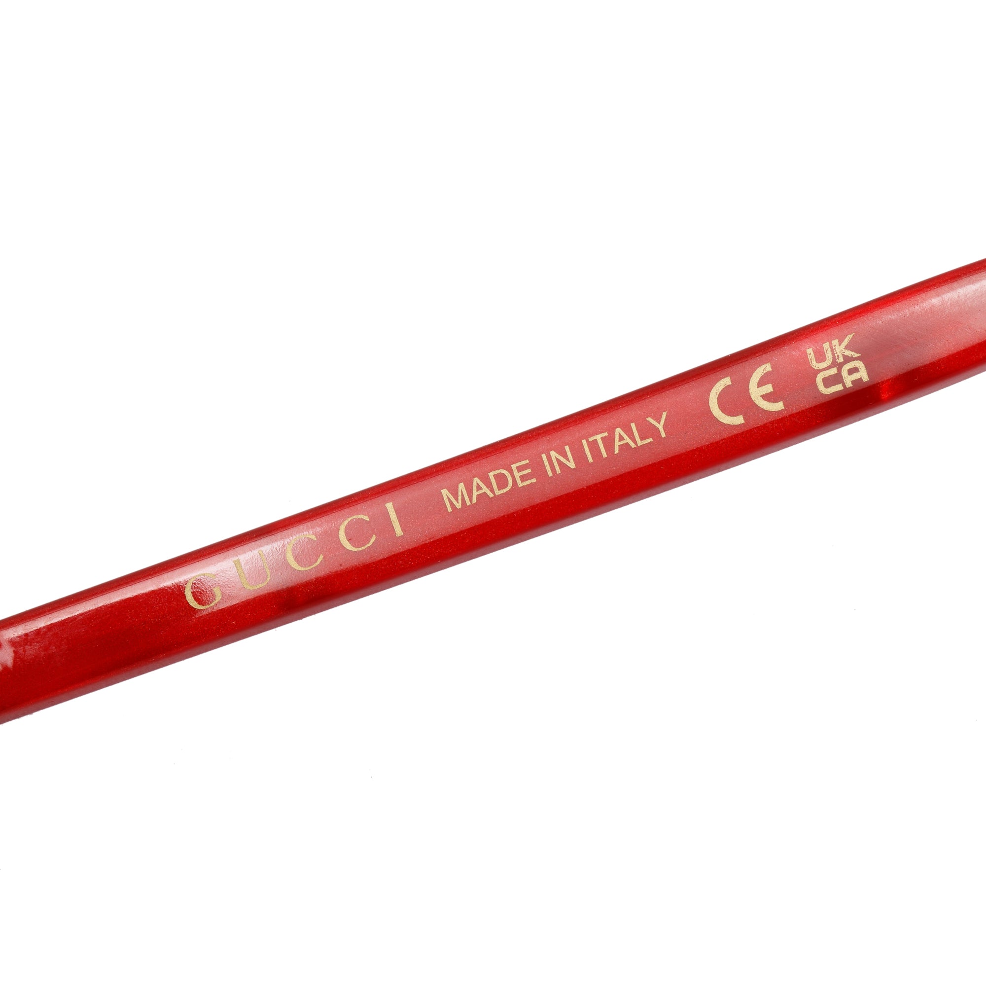 Gucci GG00250 Red Acetate Eyeglasses w/ Case