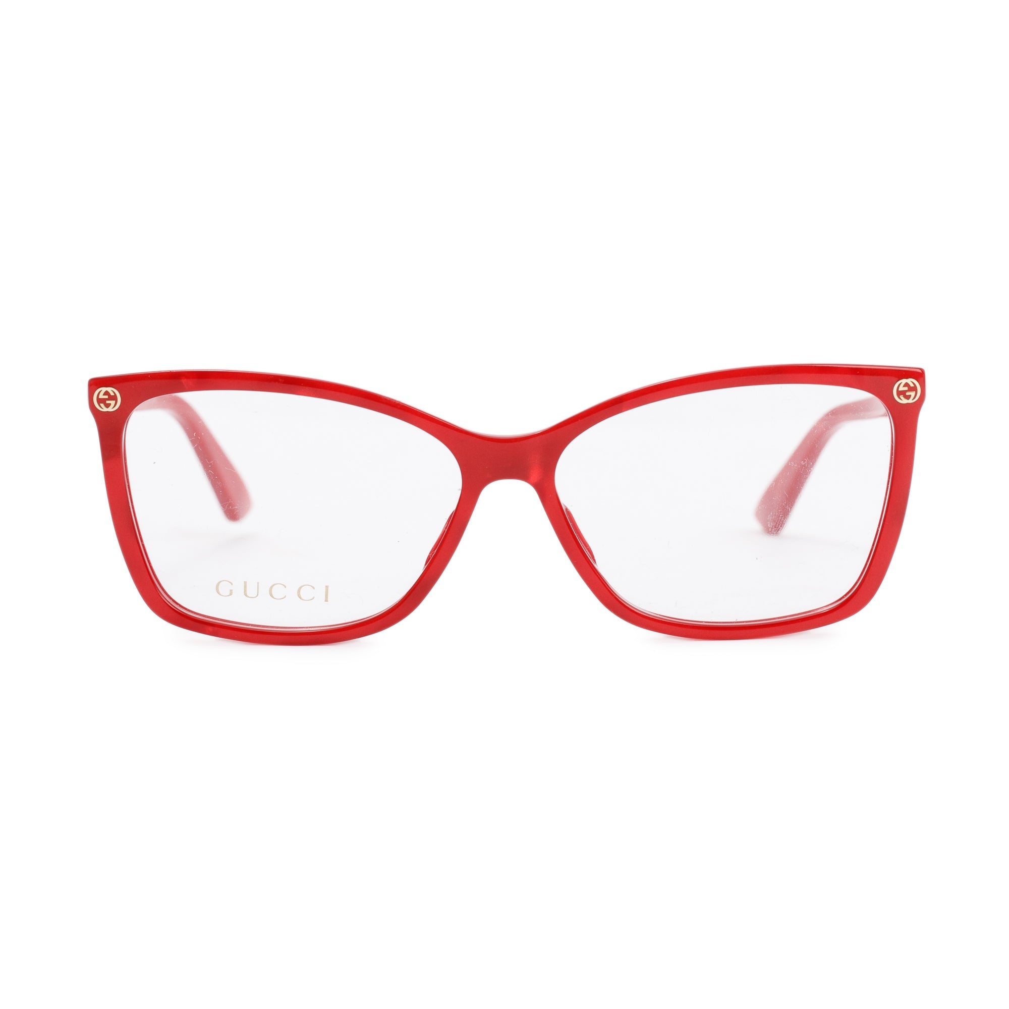 Gucci GG00250 Red Acetate Eyeglasses w/ Case