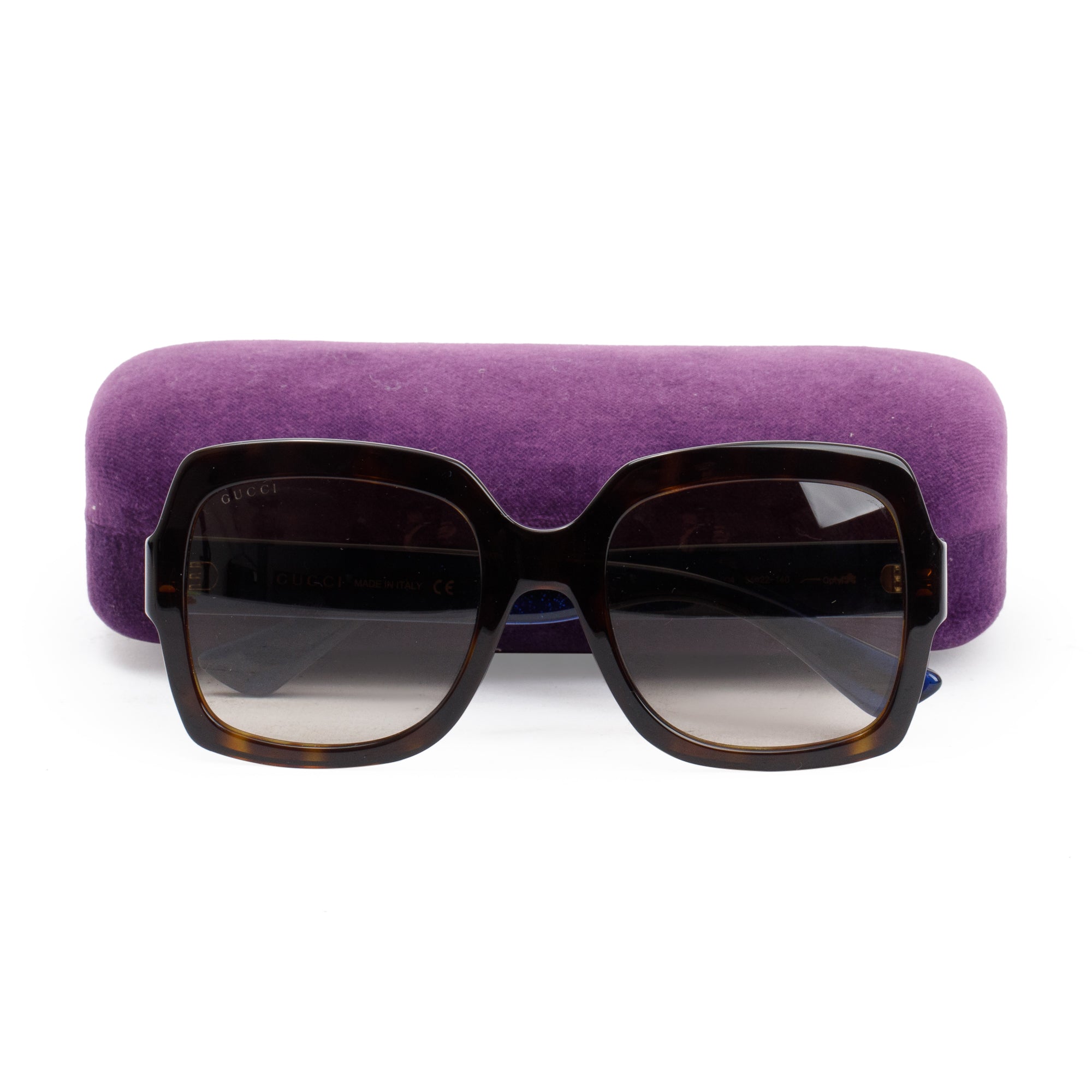 Gucci GG0036S GG Web Oversize Sunglasses w/ Case