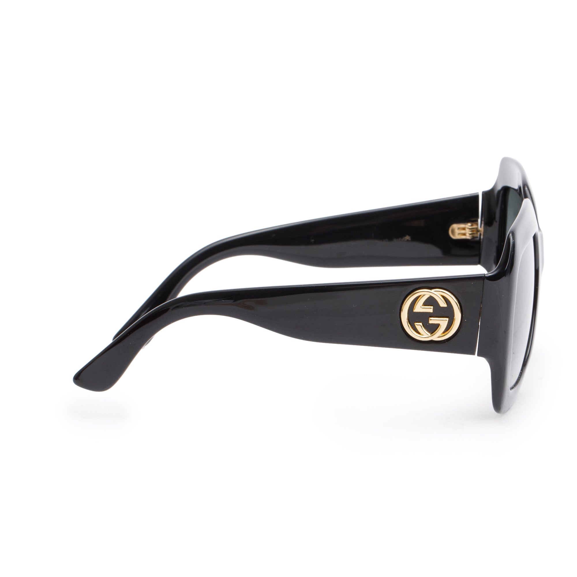 Gucci GG0053S Black Acetate Oversized Square Sunglasses w/ Case