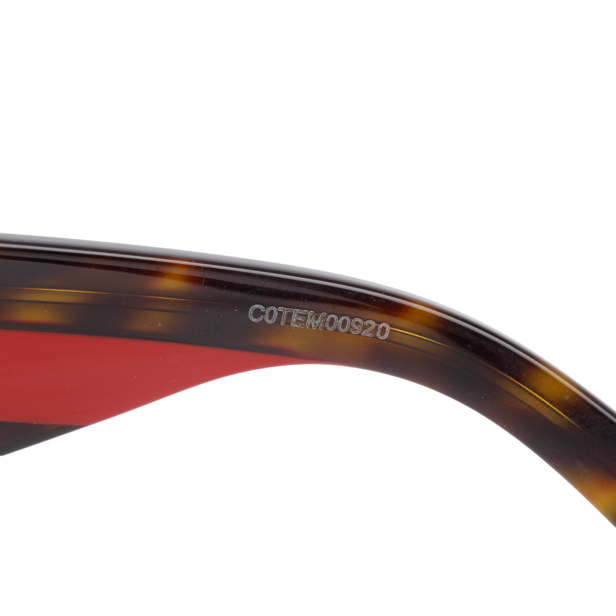Gucci GG0059S Black/Red Web Acetate Oversized Sunglasses w/ Case