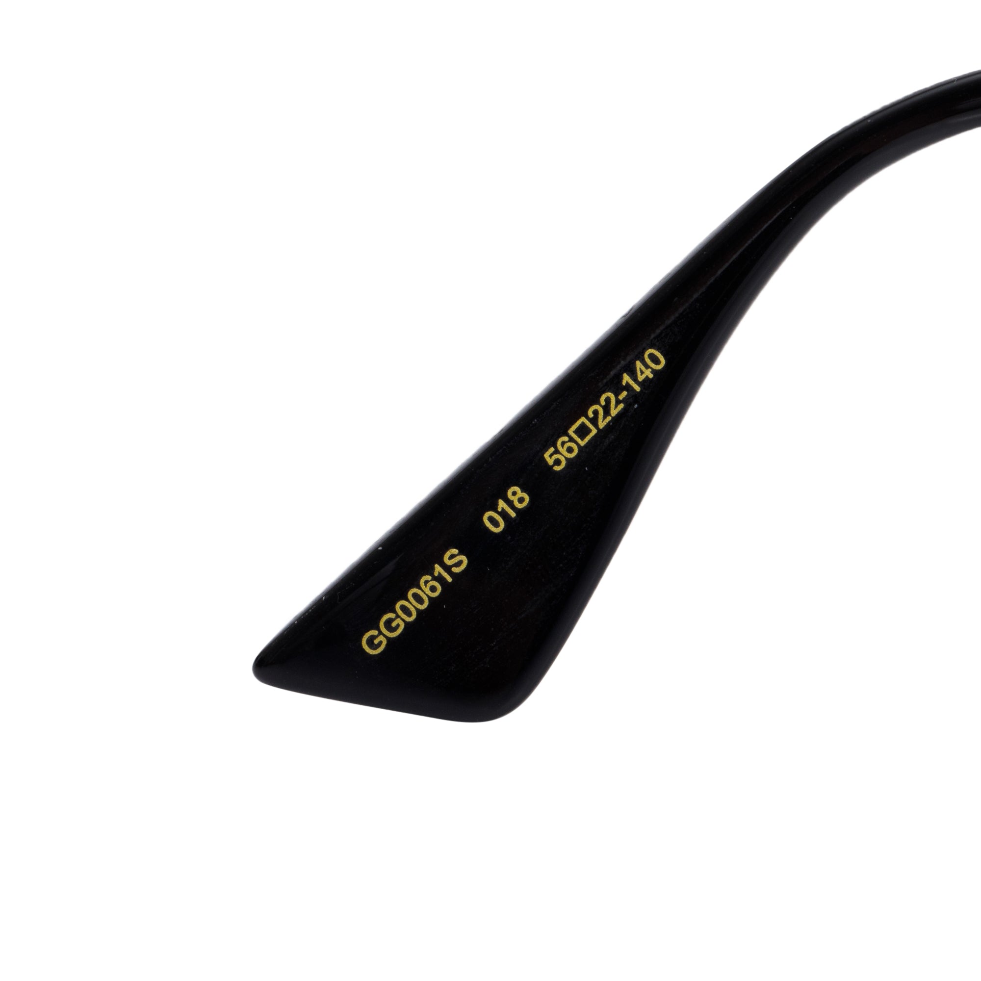 Gucci GG0061S Red Metal Round Frame Glitter Sunglasses w/ Case