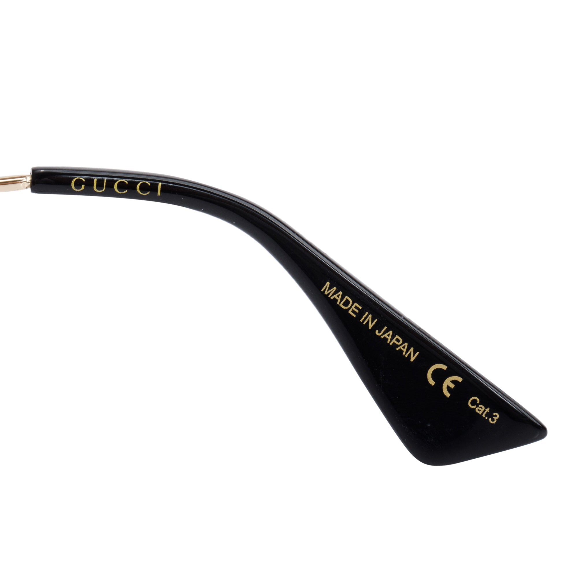 Gucci GG0061S Red Metal Round Frame Glitter Sunglasses w/ Case