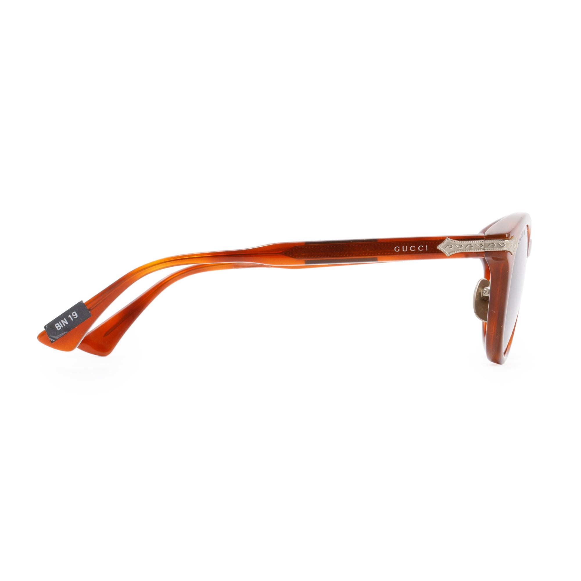 Gucci GG0071S Titanium Havana Round Sunglasses w/ Case