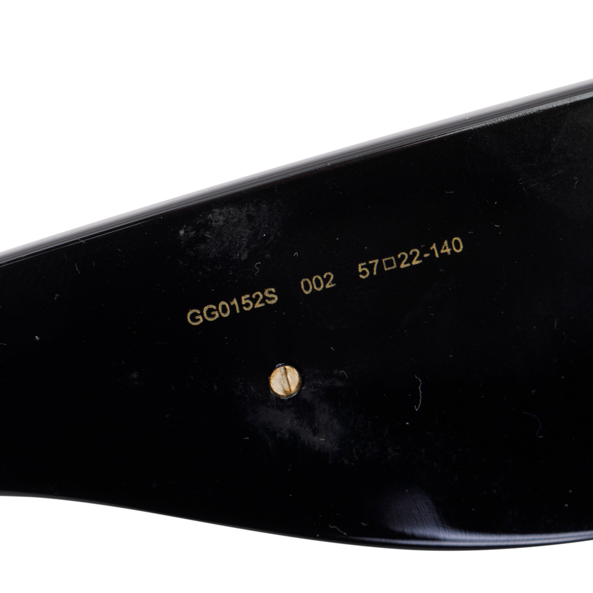 Gucci GG0152S Black Oversized Aviator Sunglasses w/ Case