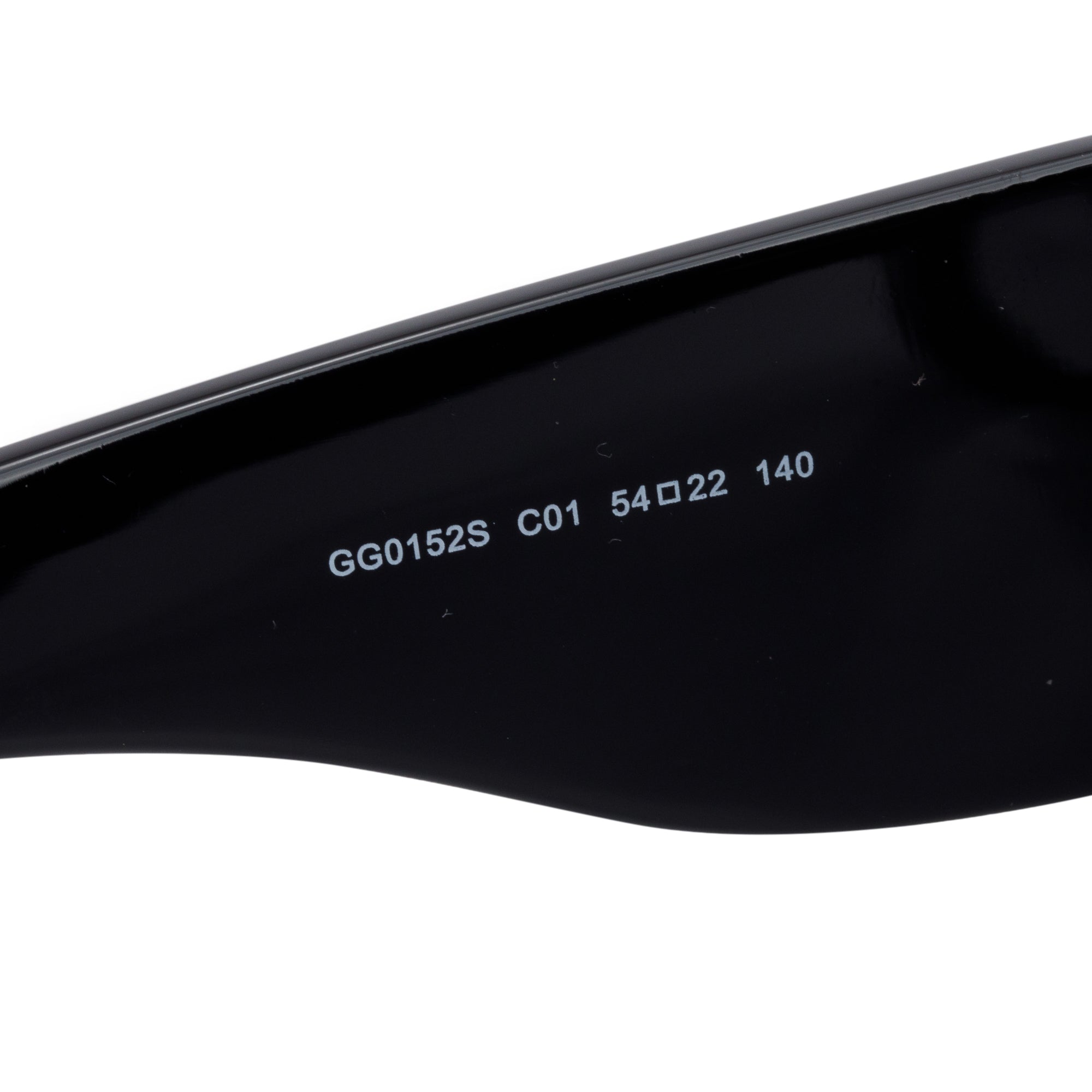 Gucci GG0152S Black Oversized Aviator Sunglasses w/ Case