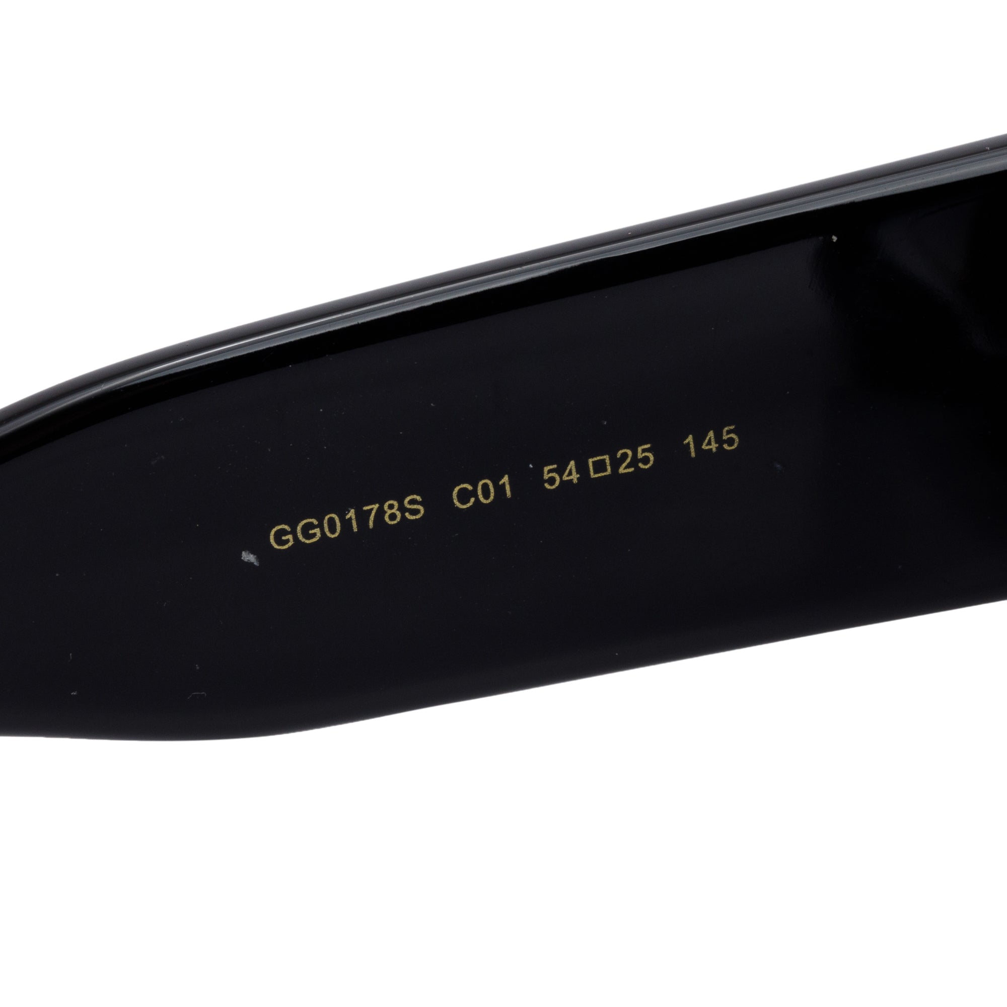 Gucci GG0178S Black Acetate Interlocking G Oversized Sunglasses w/ Case