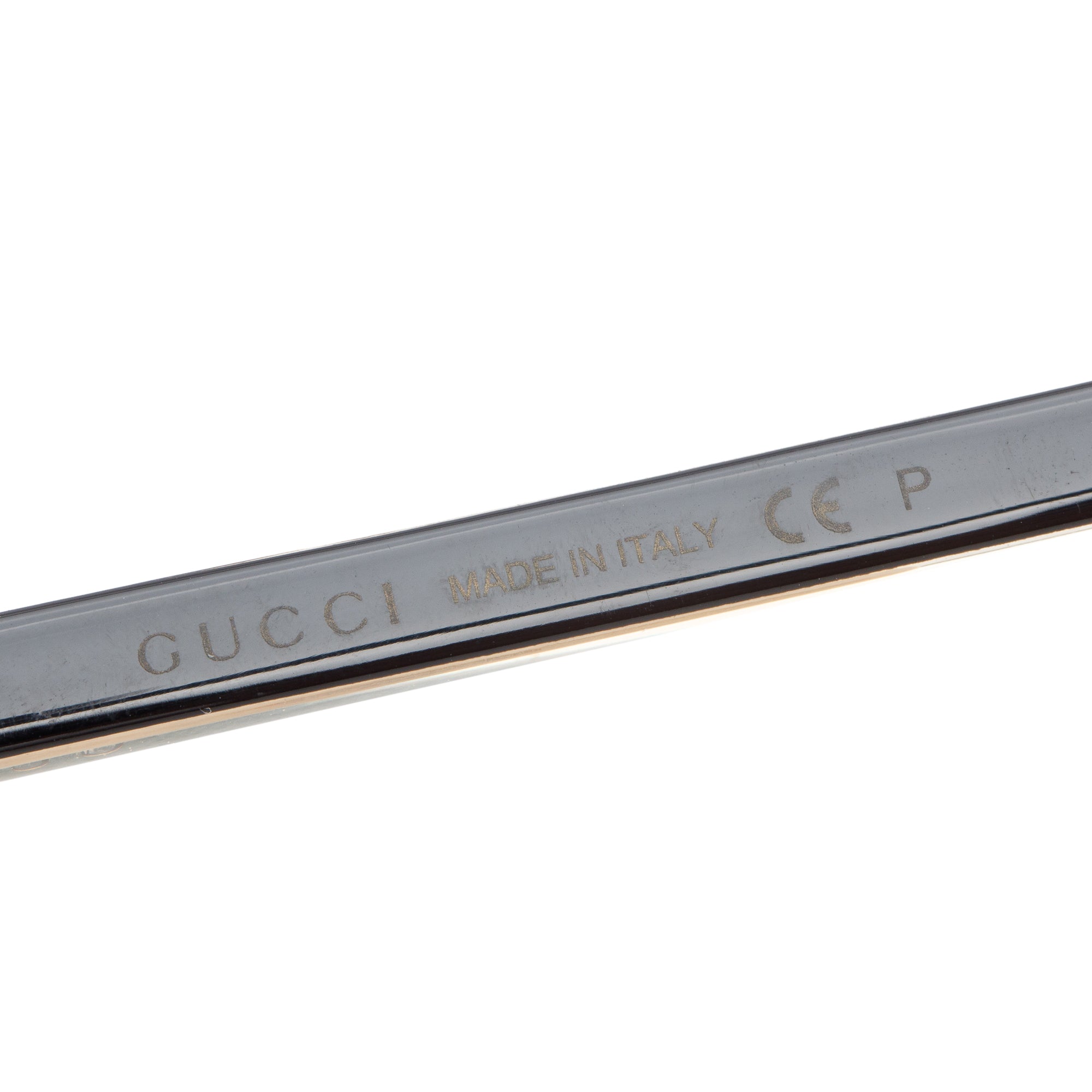 Gucci GG0381SN Black Acetate Web Square Sunglasses w/ Case