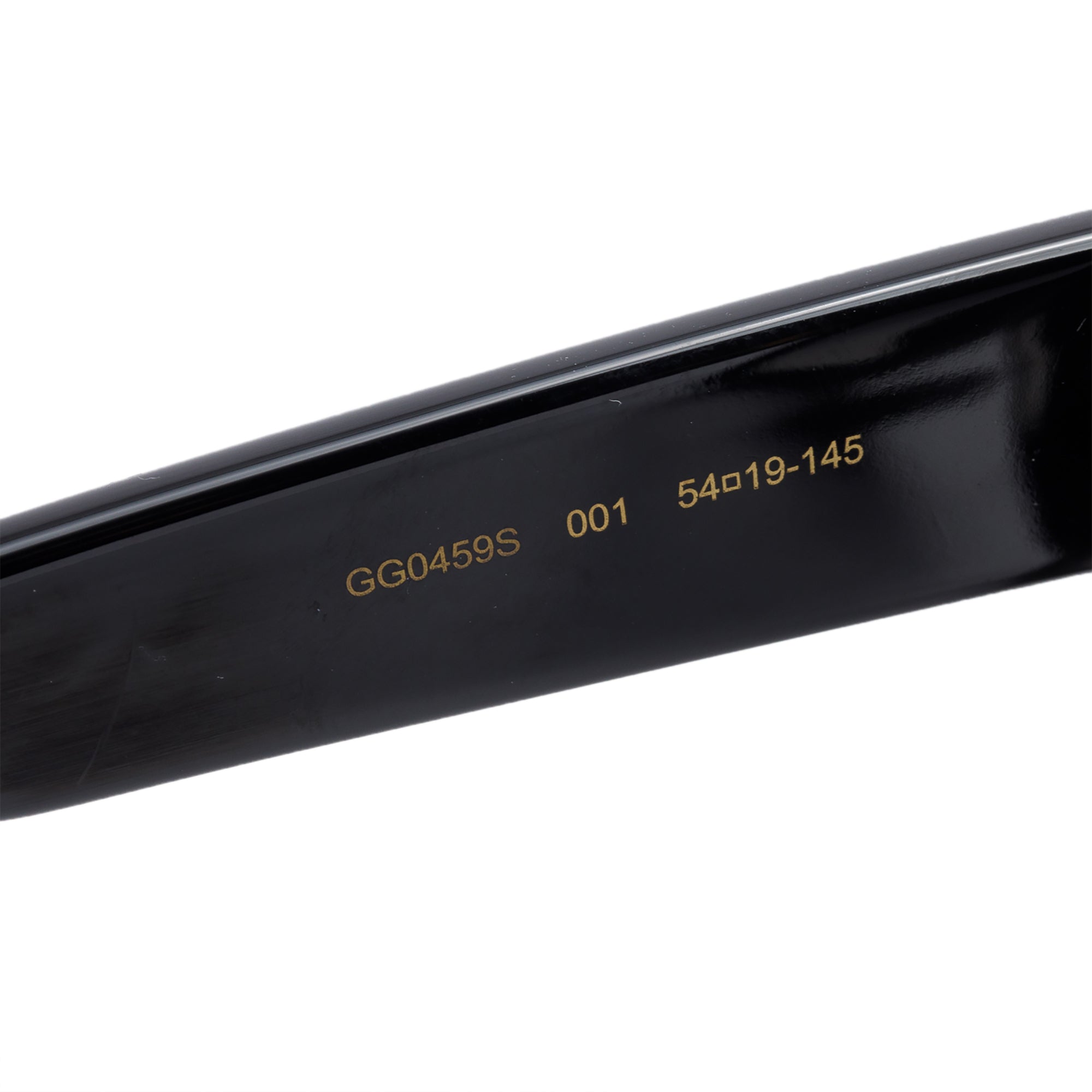 Gucci GG0469S Black Acetate Webi Accent Oversize Square Sunglasses w/ Case