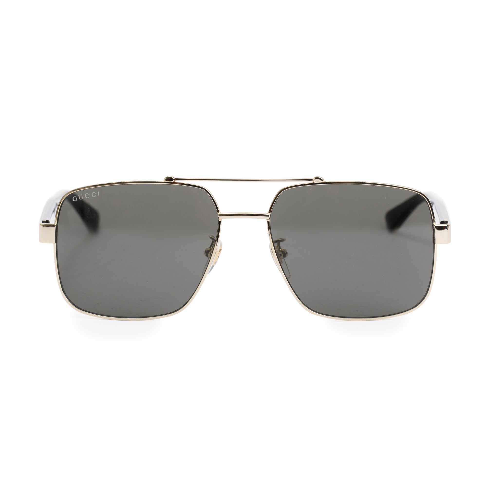 Gucci GG0529S Gold-Tone Frame Aviator Sunglasses w/ Case