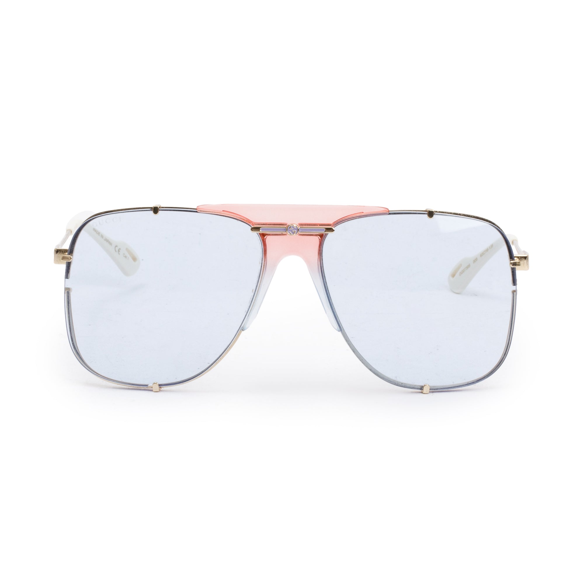 Gucci GG0739S Aviator Sunglasses w/ Case