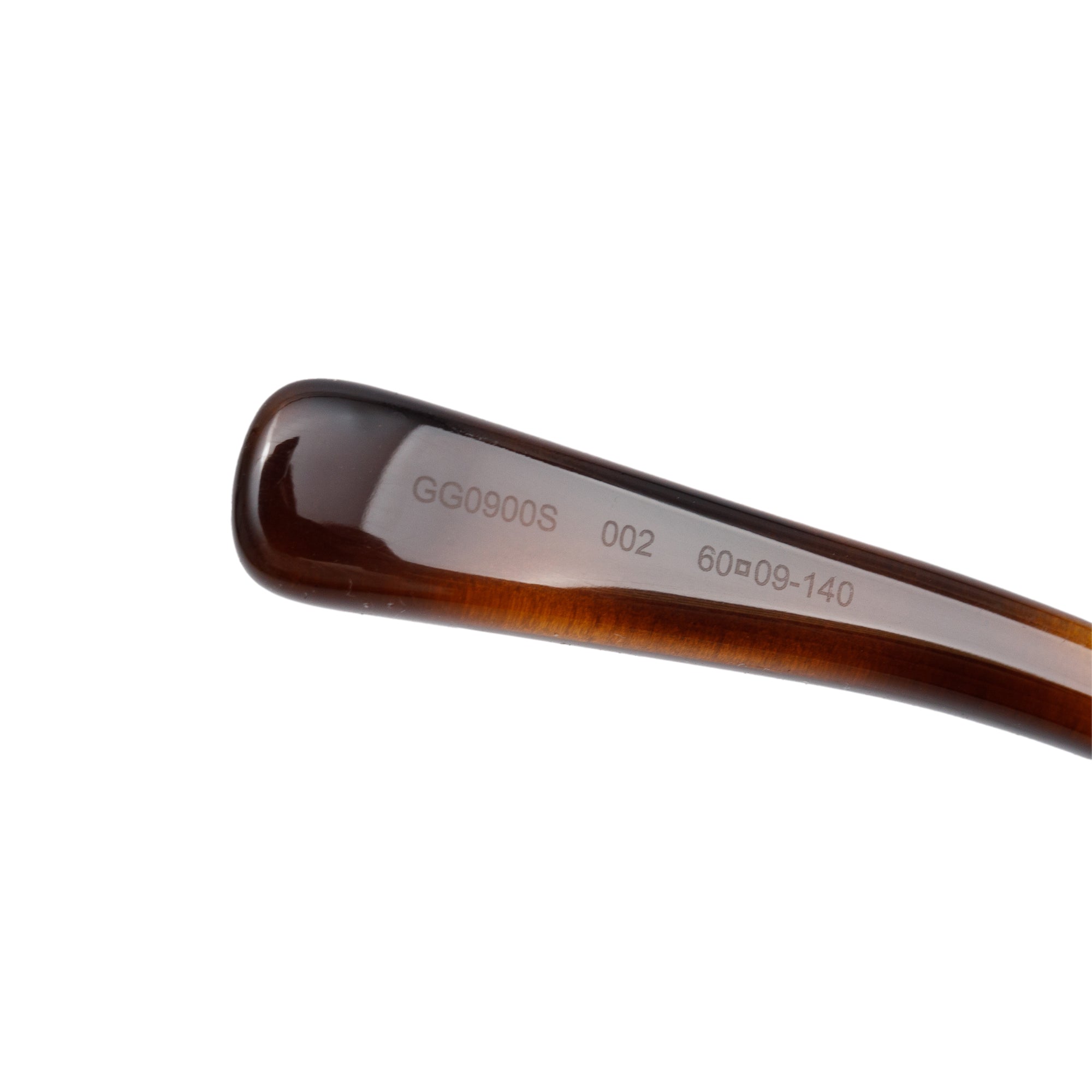 Gucci GG0900S Havana Acetate Oversized Square Aviator Sunglasses w/ Case