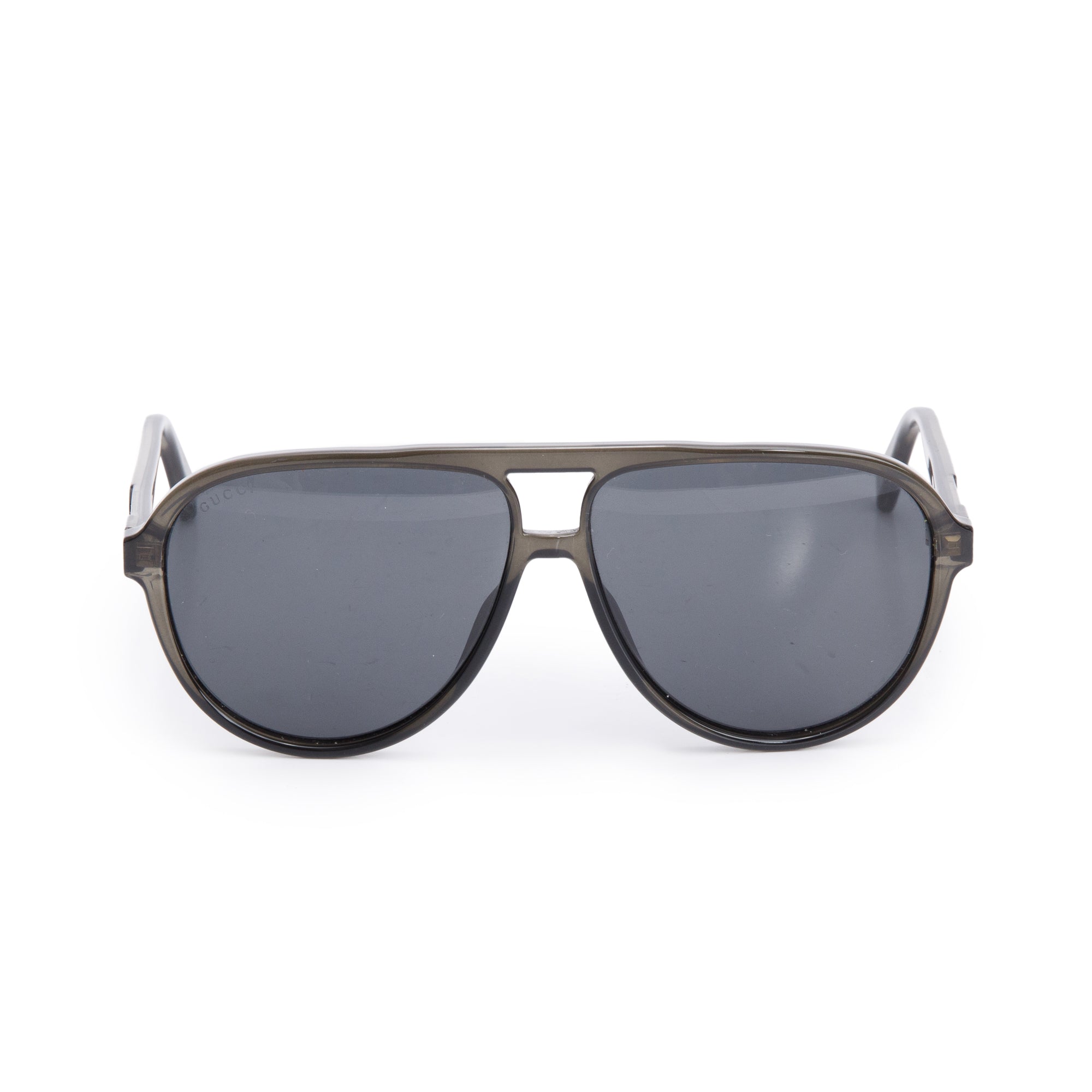 Gucci GG0935S Grey Acetate Aviator Sunglasses w/ Case