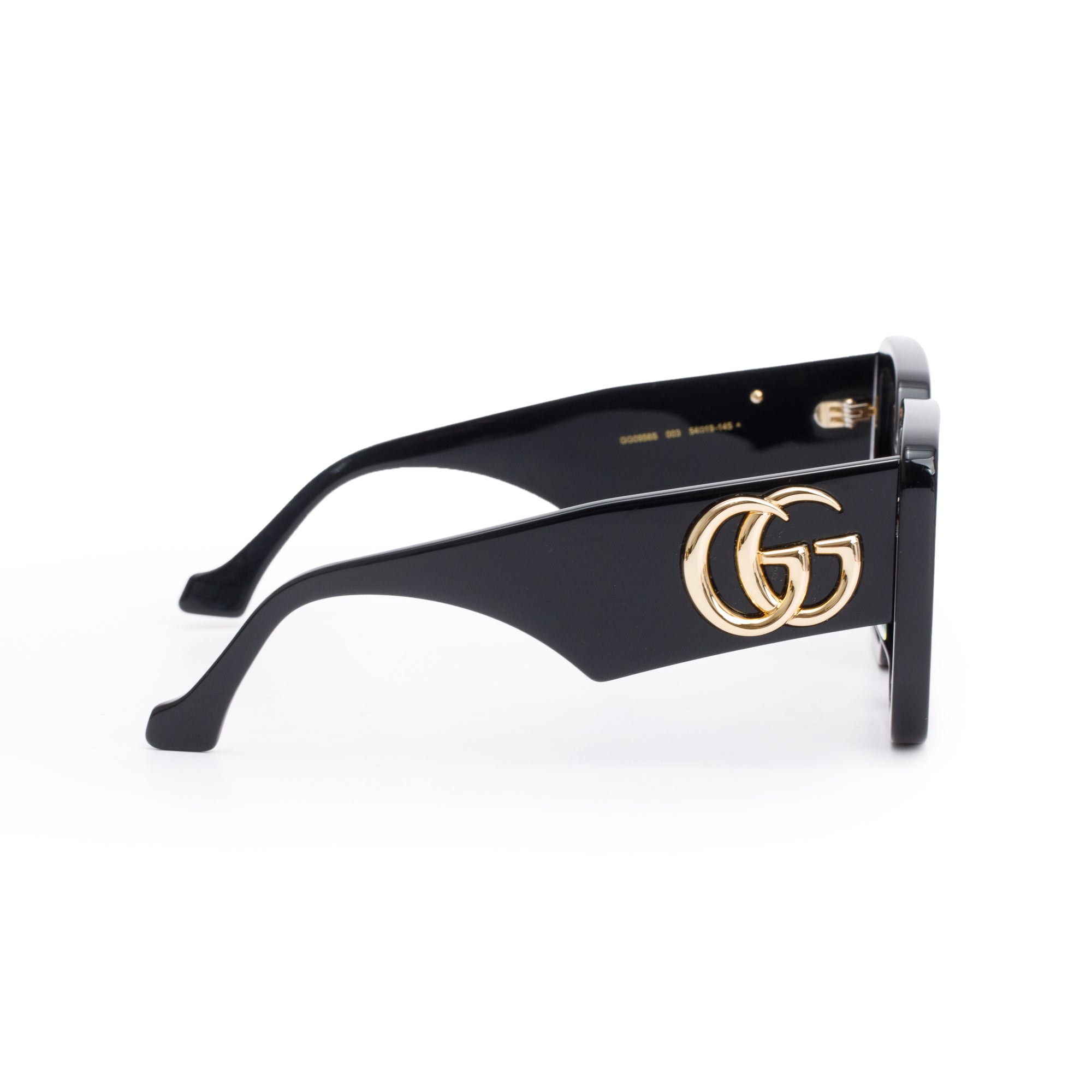 Gucci GG0956S Black Acetate GG Marmont Oversize Square Sunglasses w/ Case