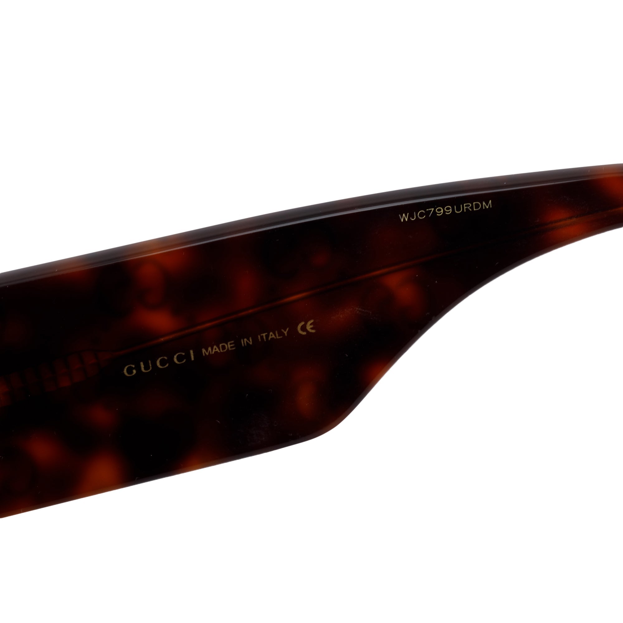 Gucci GG0980S Brown GG Engraved Acetate Oversize Sunglasses w/ Case