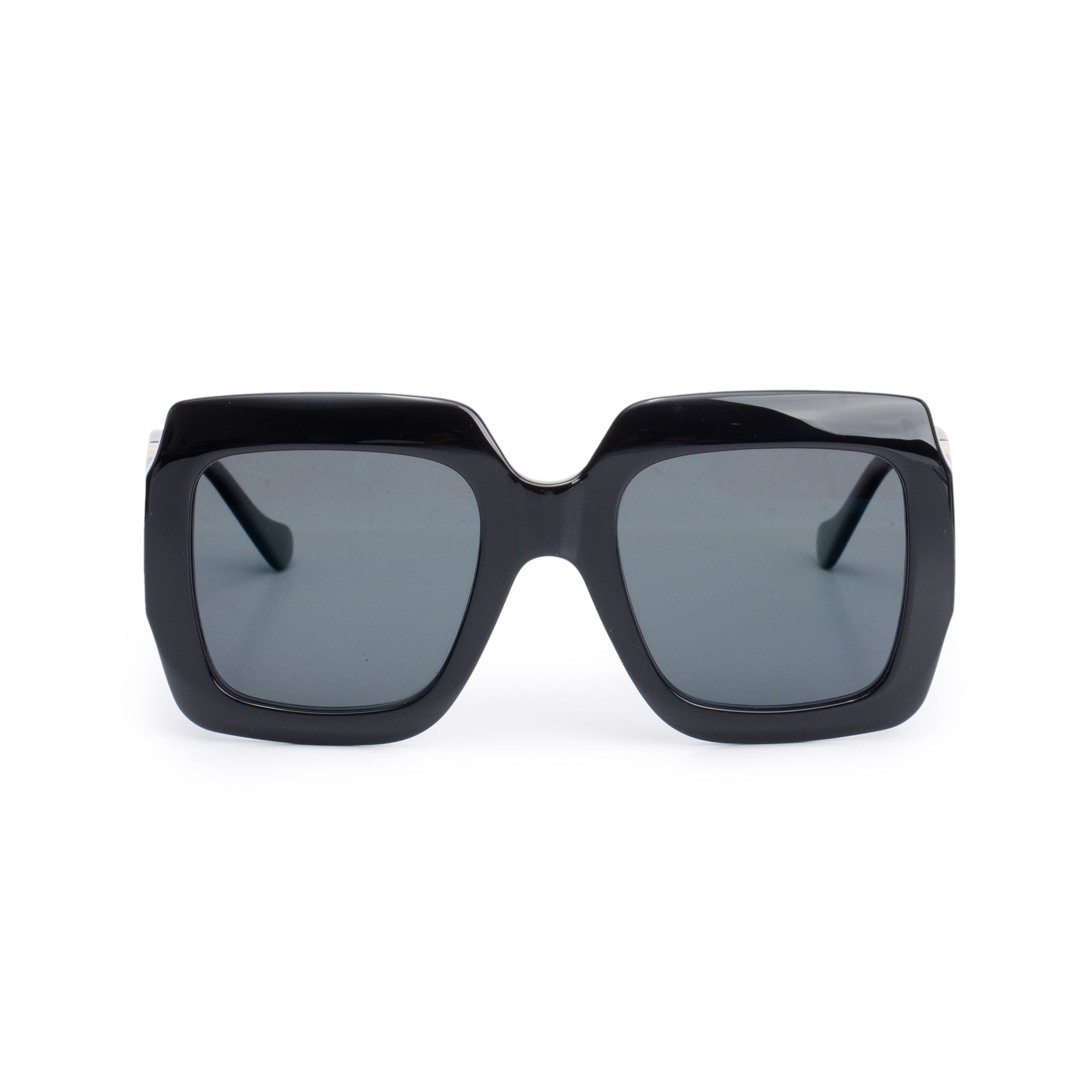 Gucci GG1022S Black Acetate GG Marmont Oversize Square Sunglasses w/ Case