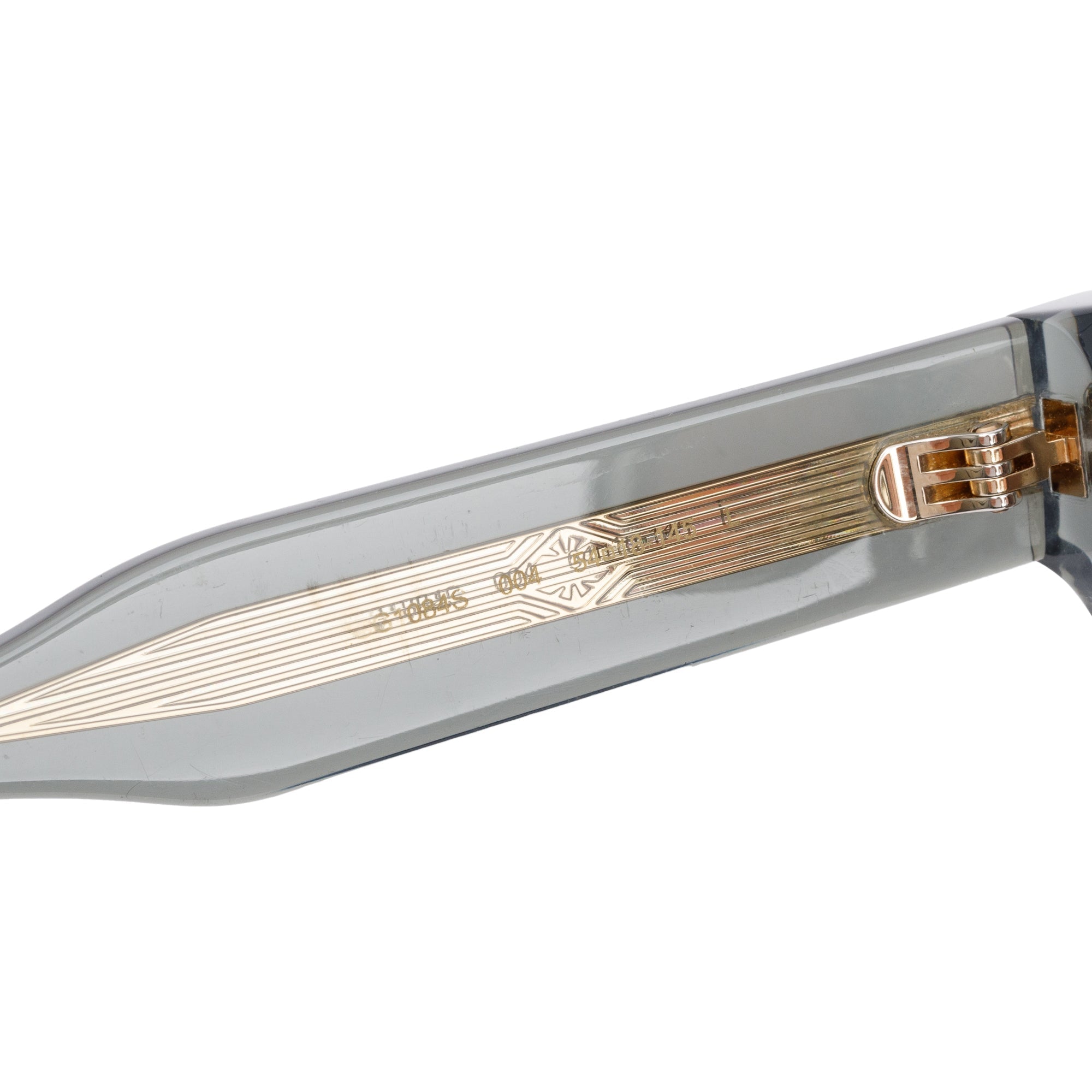 Gucci GG1084S Transparent Green Acetate Square Frame Sunglasses