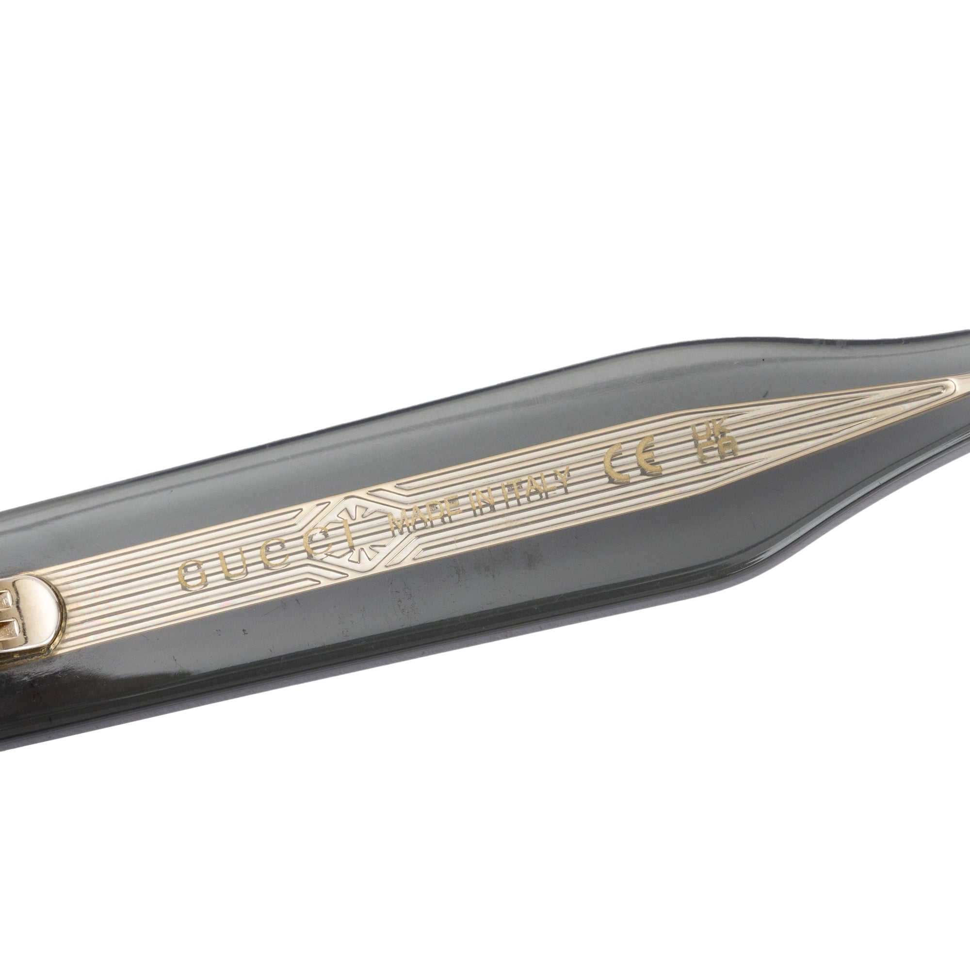 Gucci GG1084S Transparent Green Acetate Square Frame Sunglasses