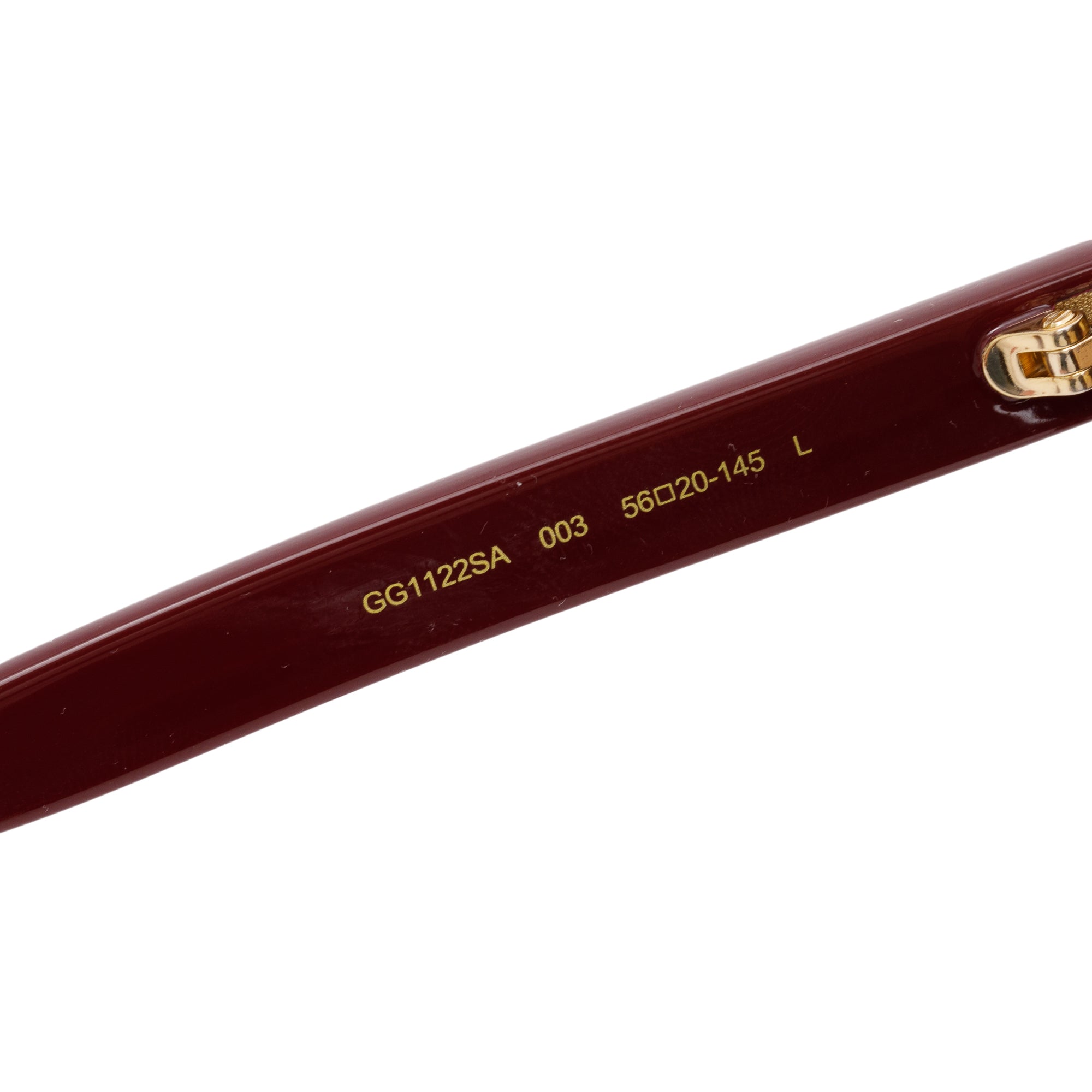 Gucci GG1122SA Brown Acetate GG Round Sunglasses w/ Case