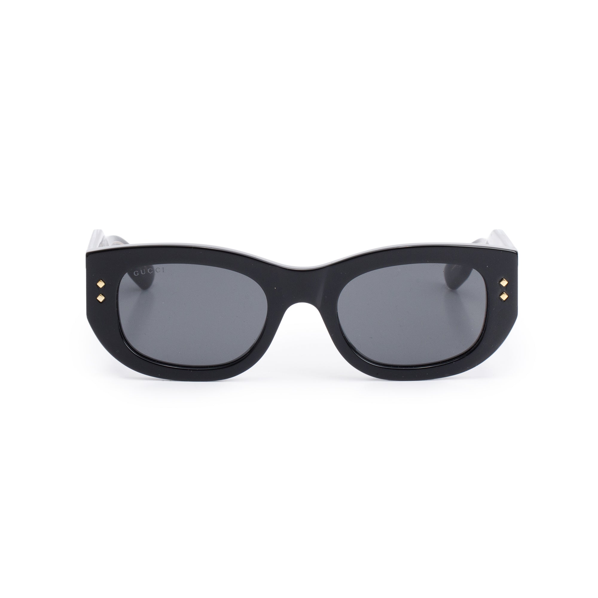 Gucci GG1215S Black Acetate Rectangular Sunglasses w/ Case
