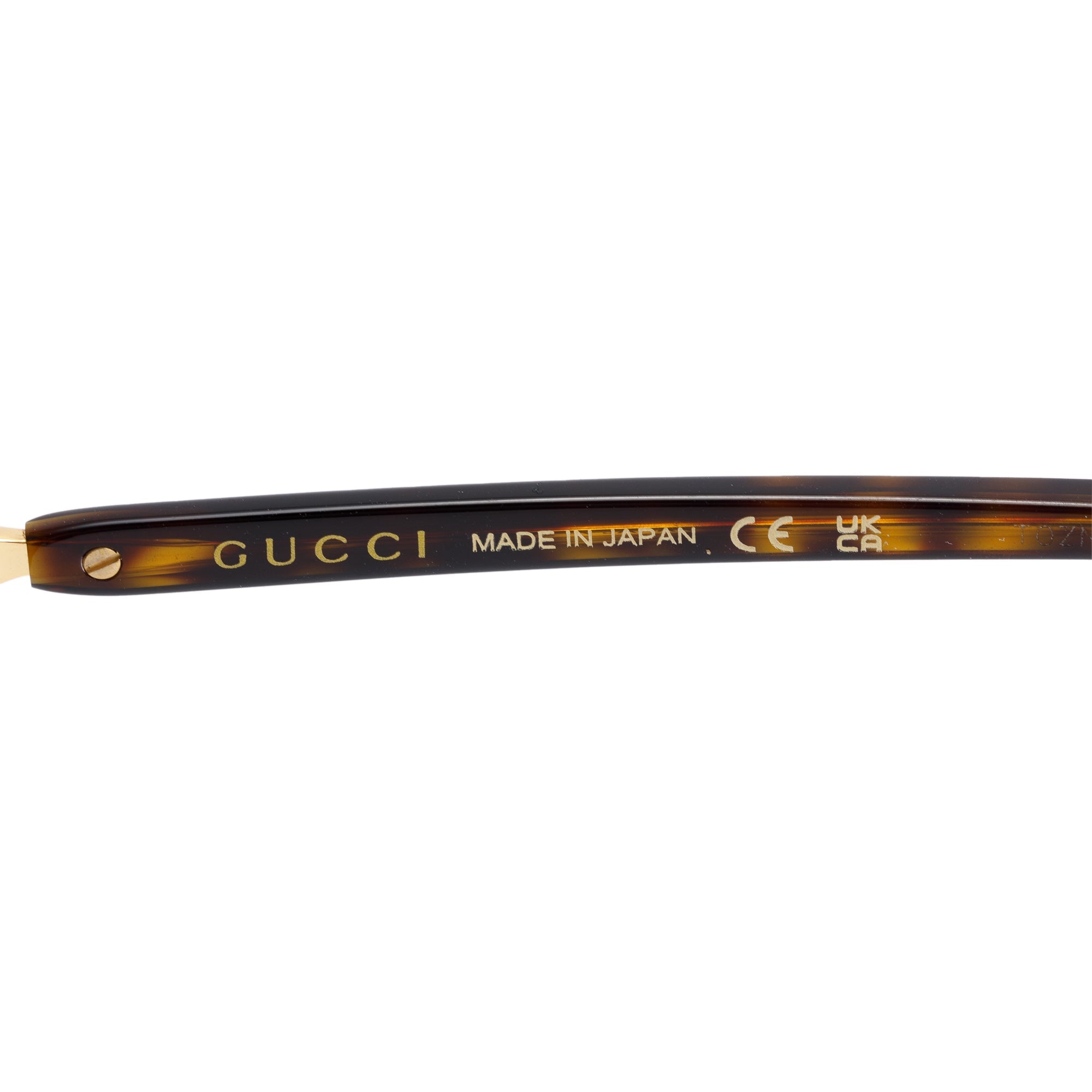 Gucci GG1221S Rectangular Rimless Sunglasses w/ Case
