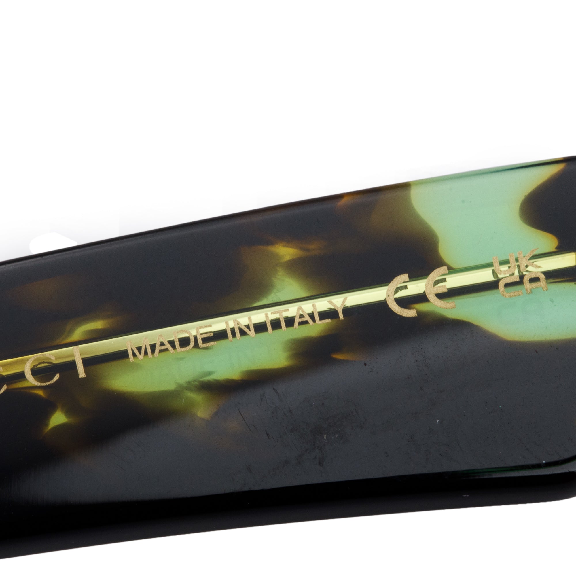 Gucci GG1427S Green Camouflage Acetate Square Sunglasses