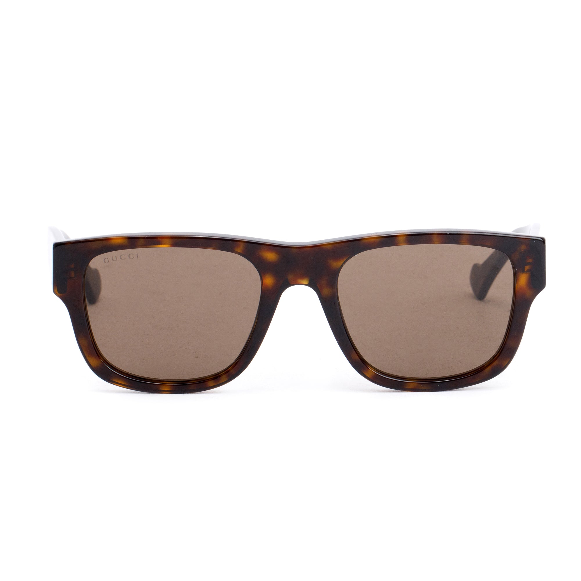 Gucci GG1427S Havana Acetate Square Sunglasses