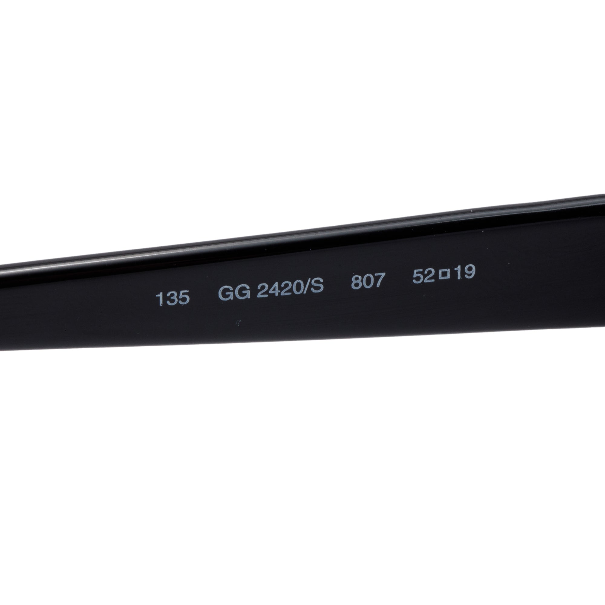 Gucci GG2420/S Black AcetateOval Sunglasses