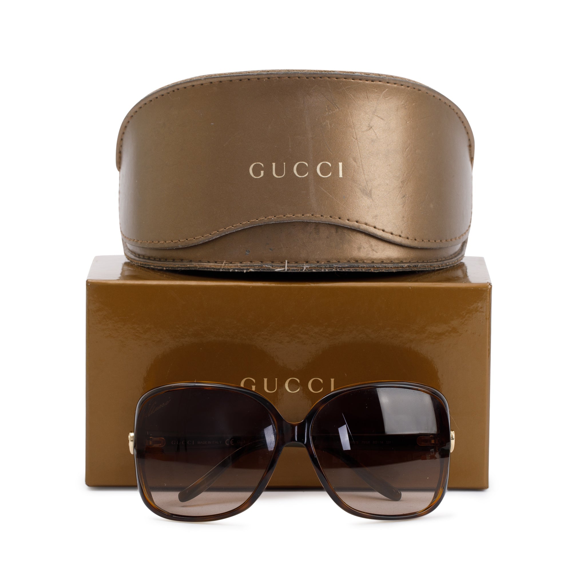 Gucci GG3500/S Interlocking heart G Sunglasses w/ Box & Case