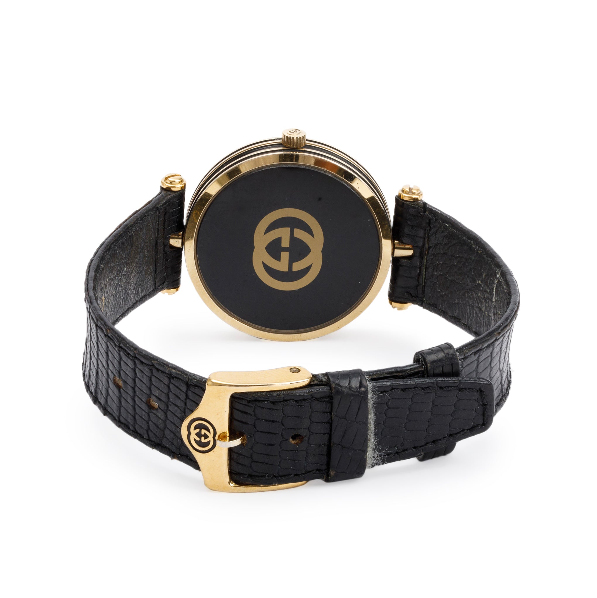 Gucci Gold Plated Stainless Steel 2000M 30 MM Watch w/ Box