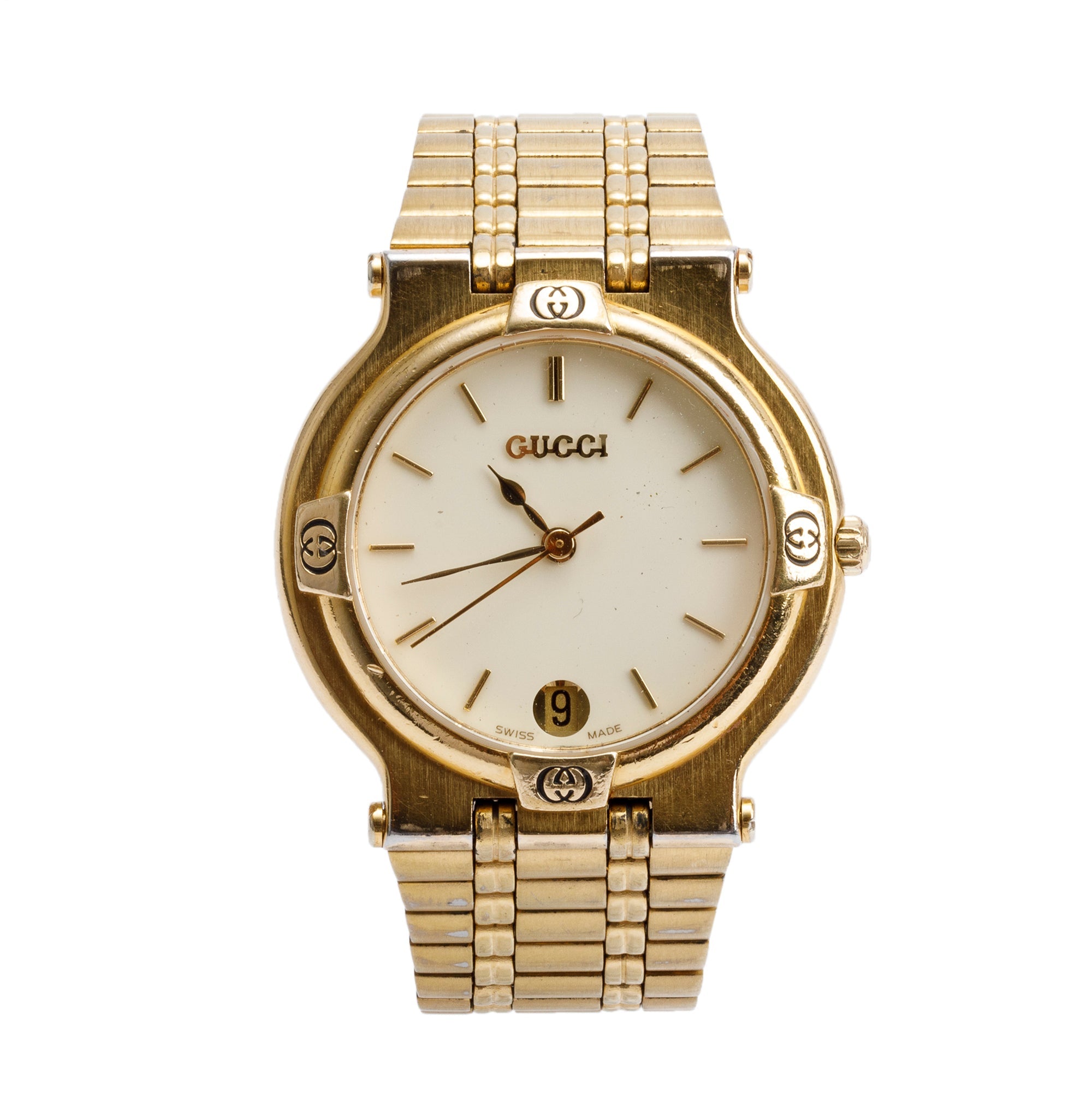 Gucci Gold-Plated Stainless Steel 9200 Series 32 MM Watch