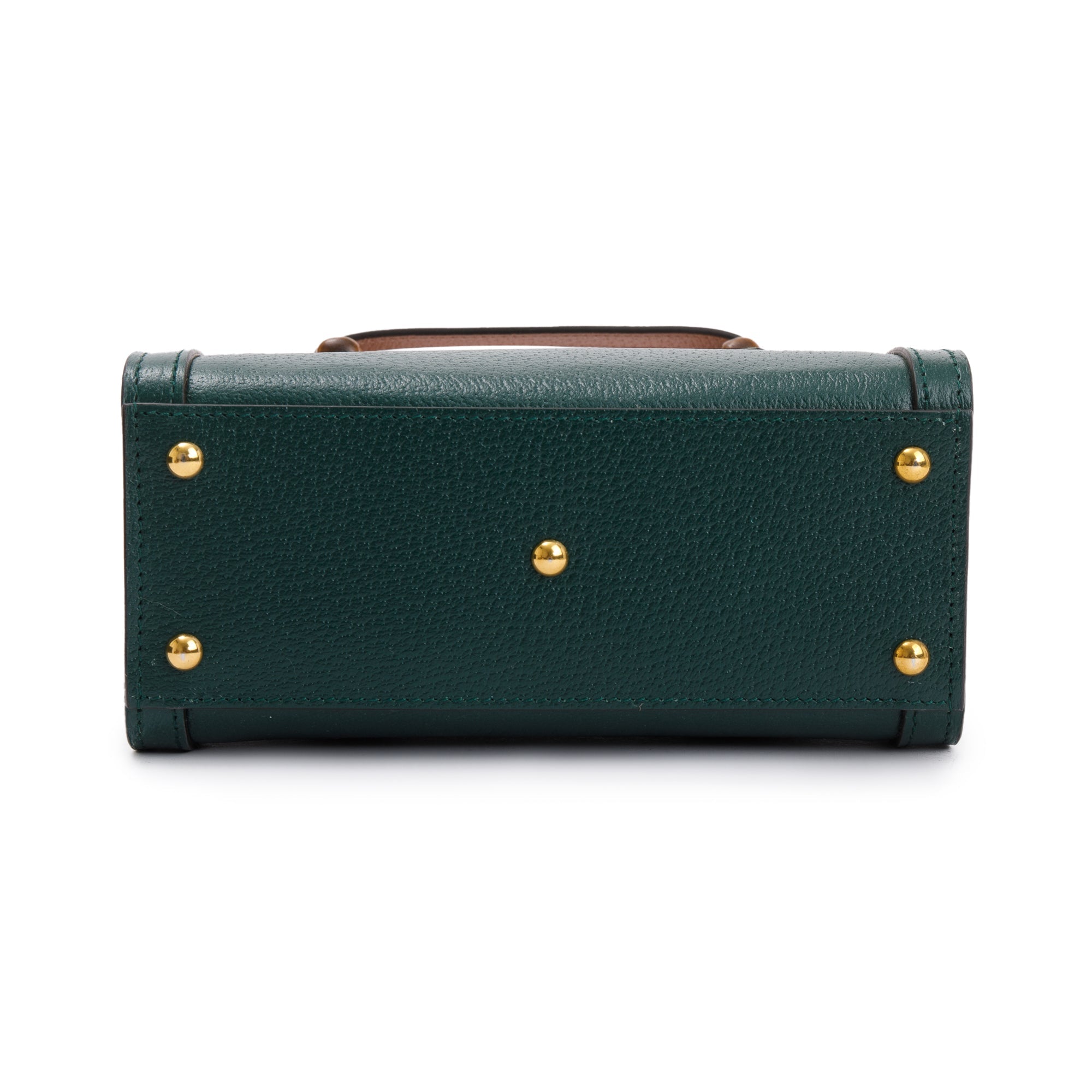 Gucci Green Calfskin Leather Diana Mini Tote Bag w/ Straps