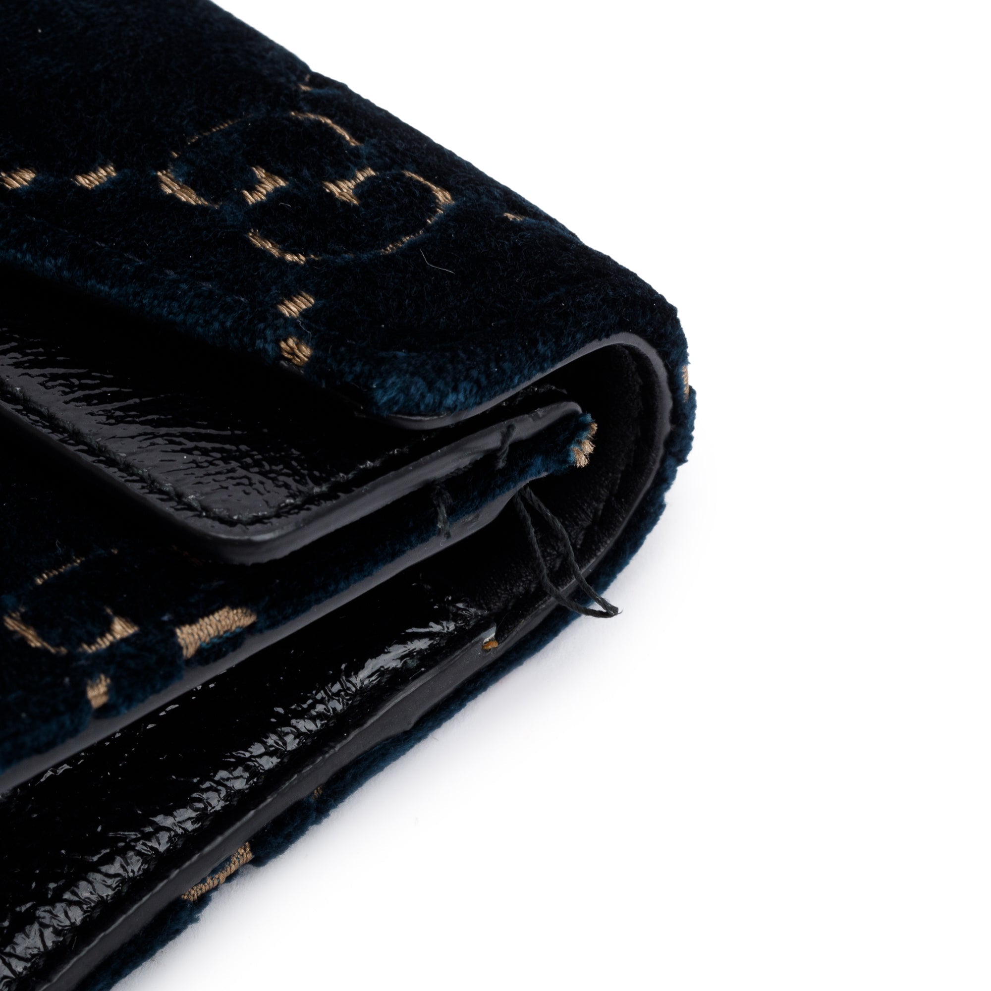 Gucci Green GG Embossed Velvet Dionysus Super Mini Bag w/ Box