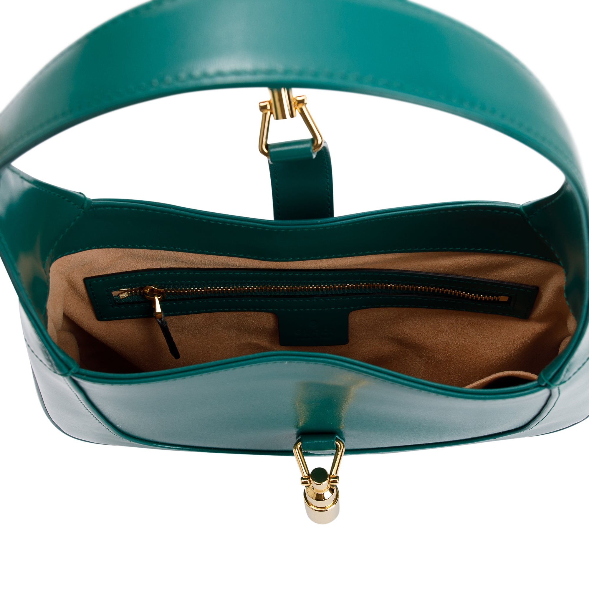 Gucci Green Leather Jackie 1961 Small Shoulder Bag w/ Box