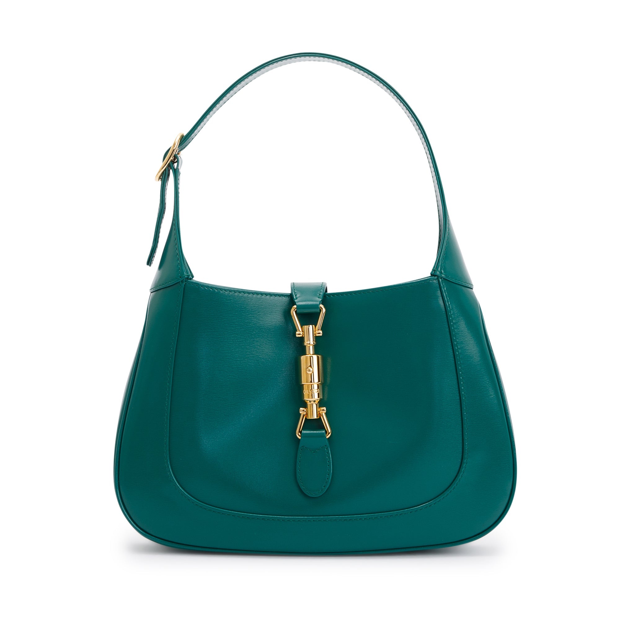 Gucci Green Leather Jackie 1961 Small Shoulder Bag w/ Box